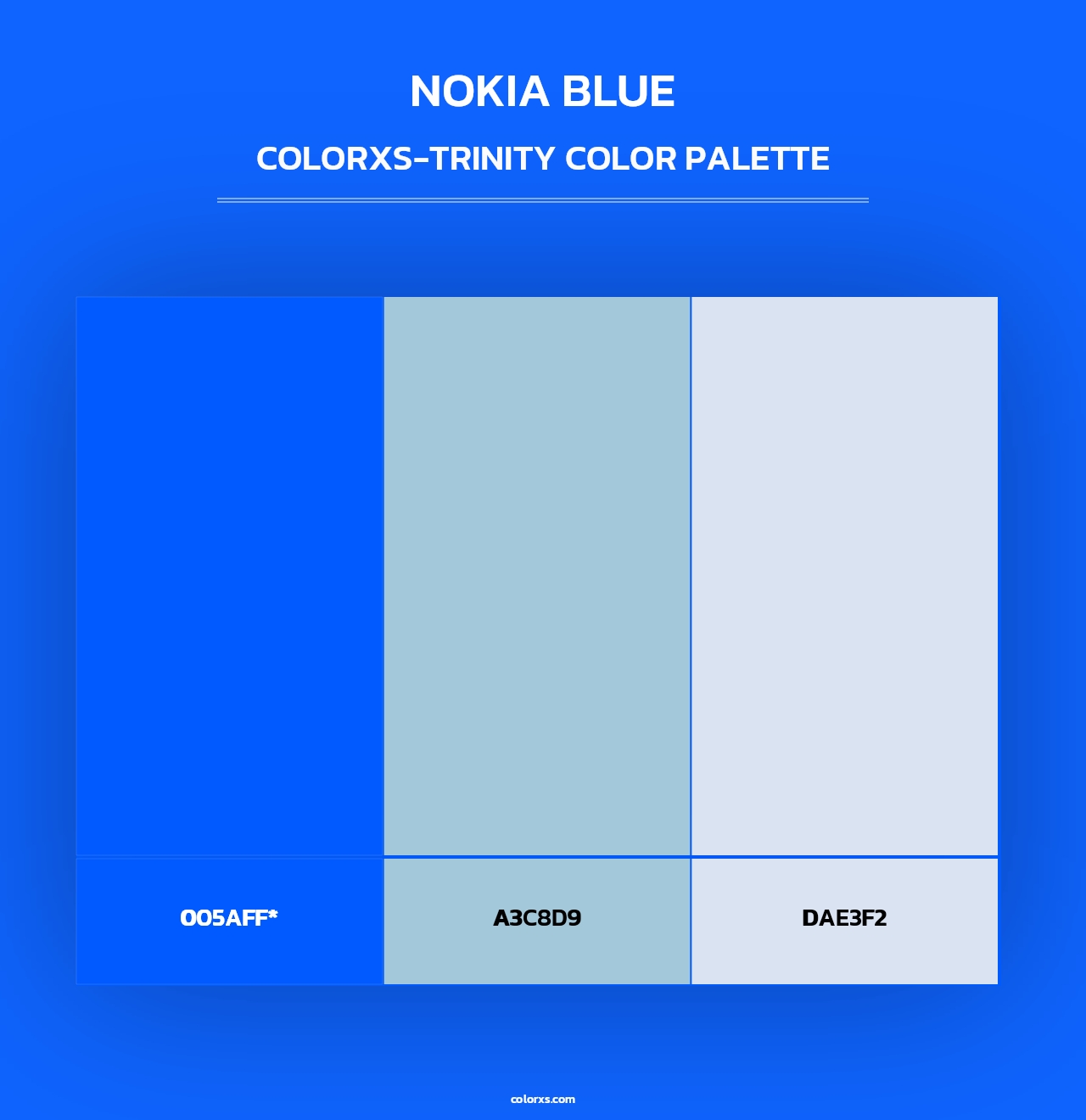 Nokia Blue - Colorxs Trinity Palette