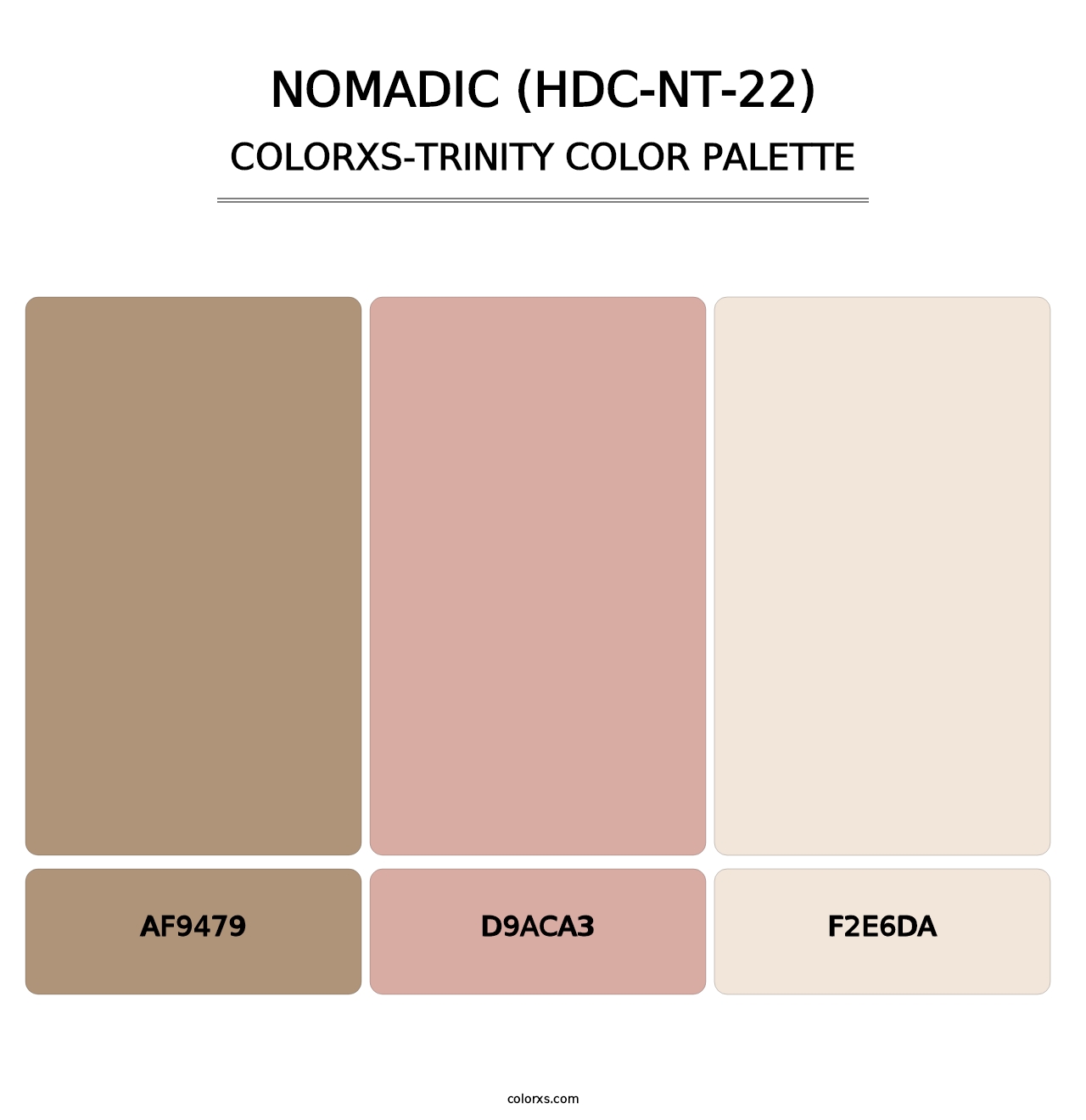 Nomadic (HDC-NT-22) - Colorxs Trinity Palette