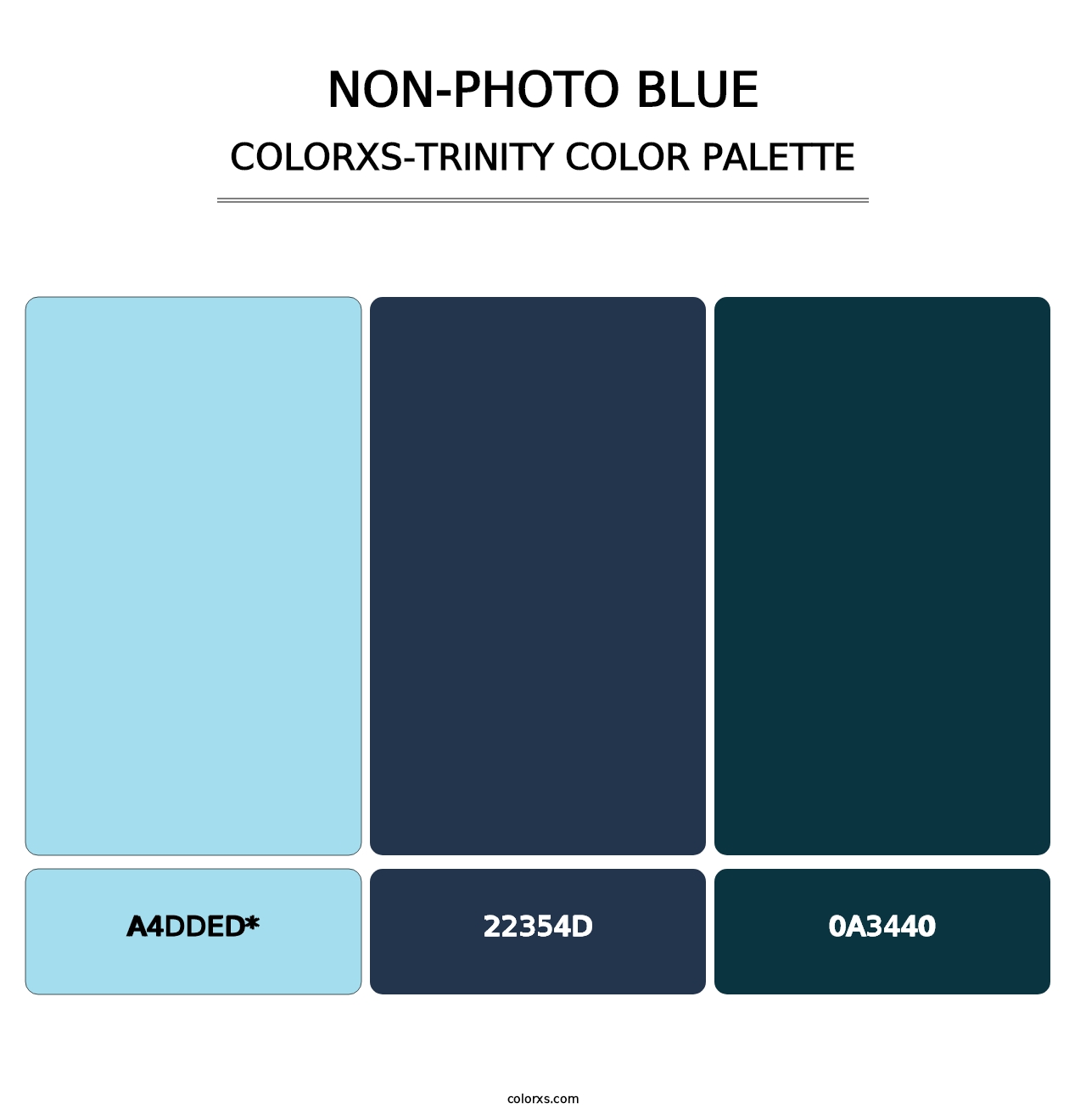 Non-photo Blue - Colorxs Trinity Palette
