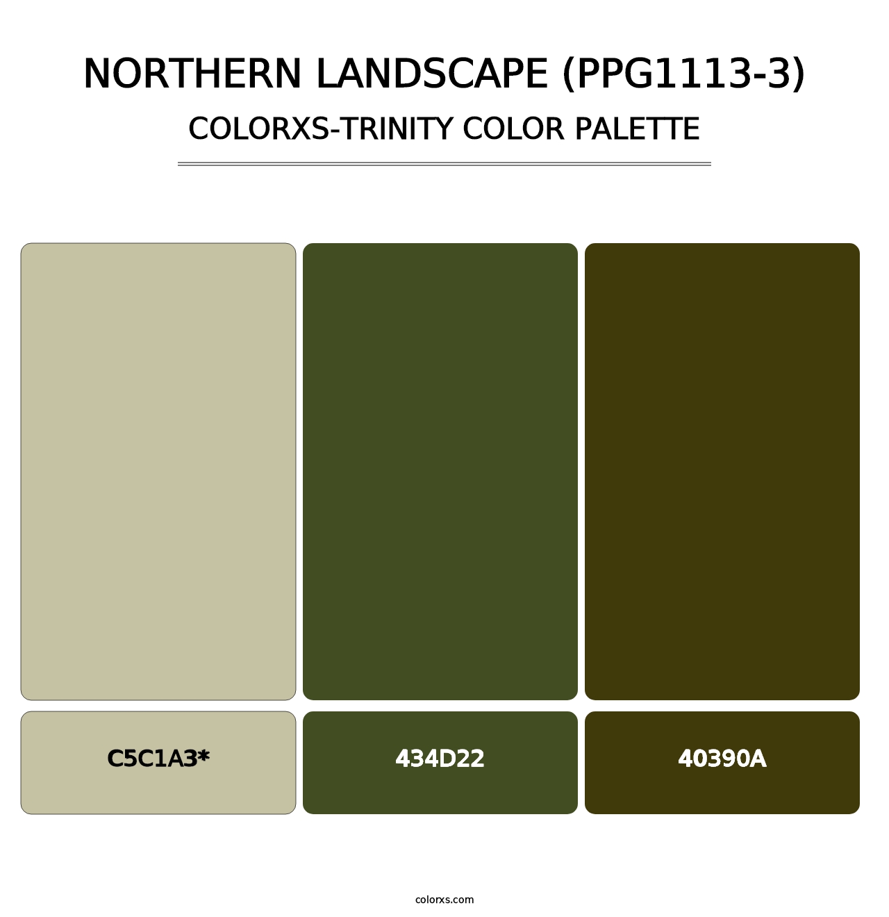 Northern Landscape (PPG1113-3) - Colorxs Trinity Palette