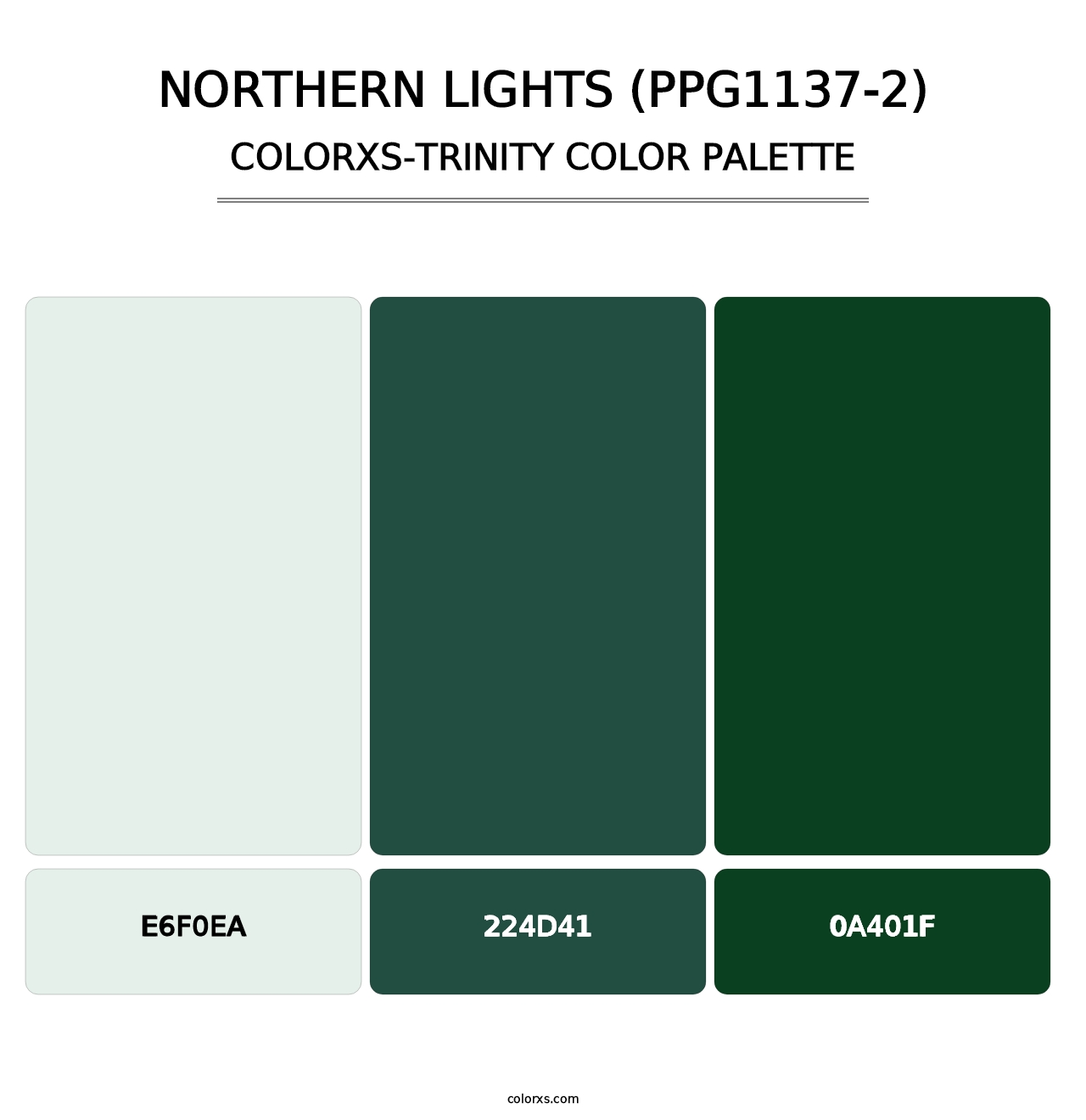 Northern Lights (PPG1137-2) - Colorxs Trinity Palette