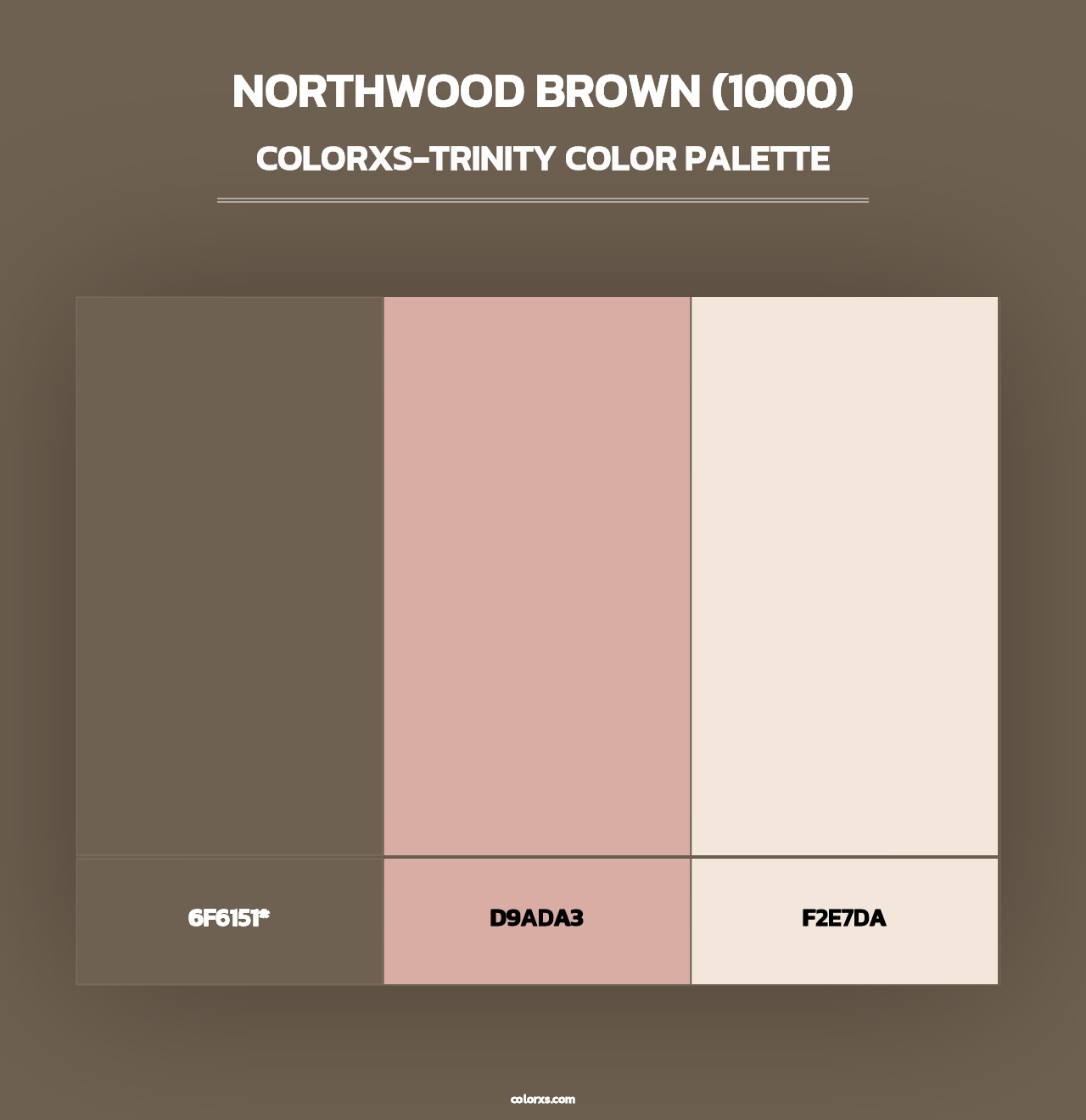Northwood Brown (1000) - Colorxs Trinity Palette