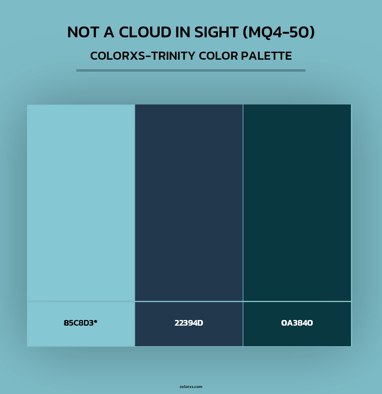 Not A Cloud In Sight (MQ4-50) - Colorxs Trinity Palette