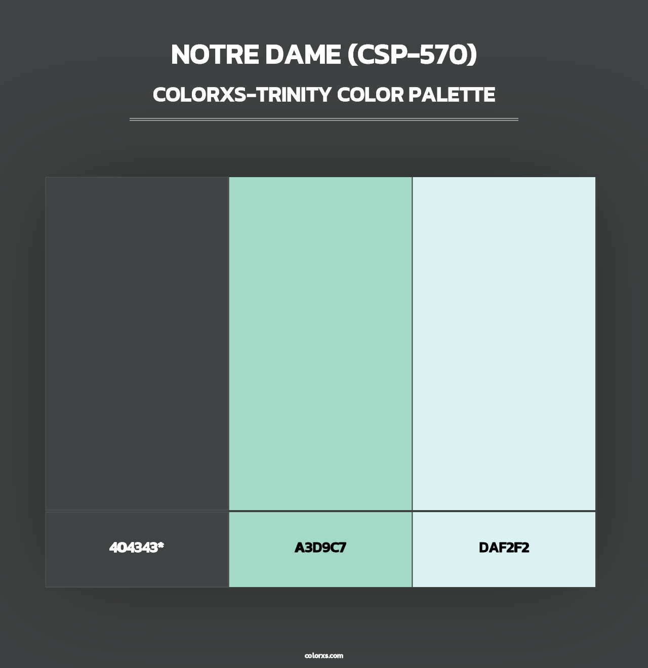 Notre Dame (CSP-570) - Colorxs Trinity Palette