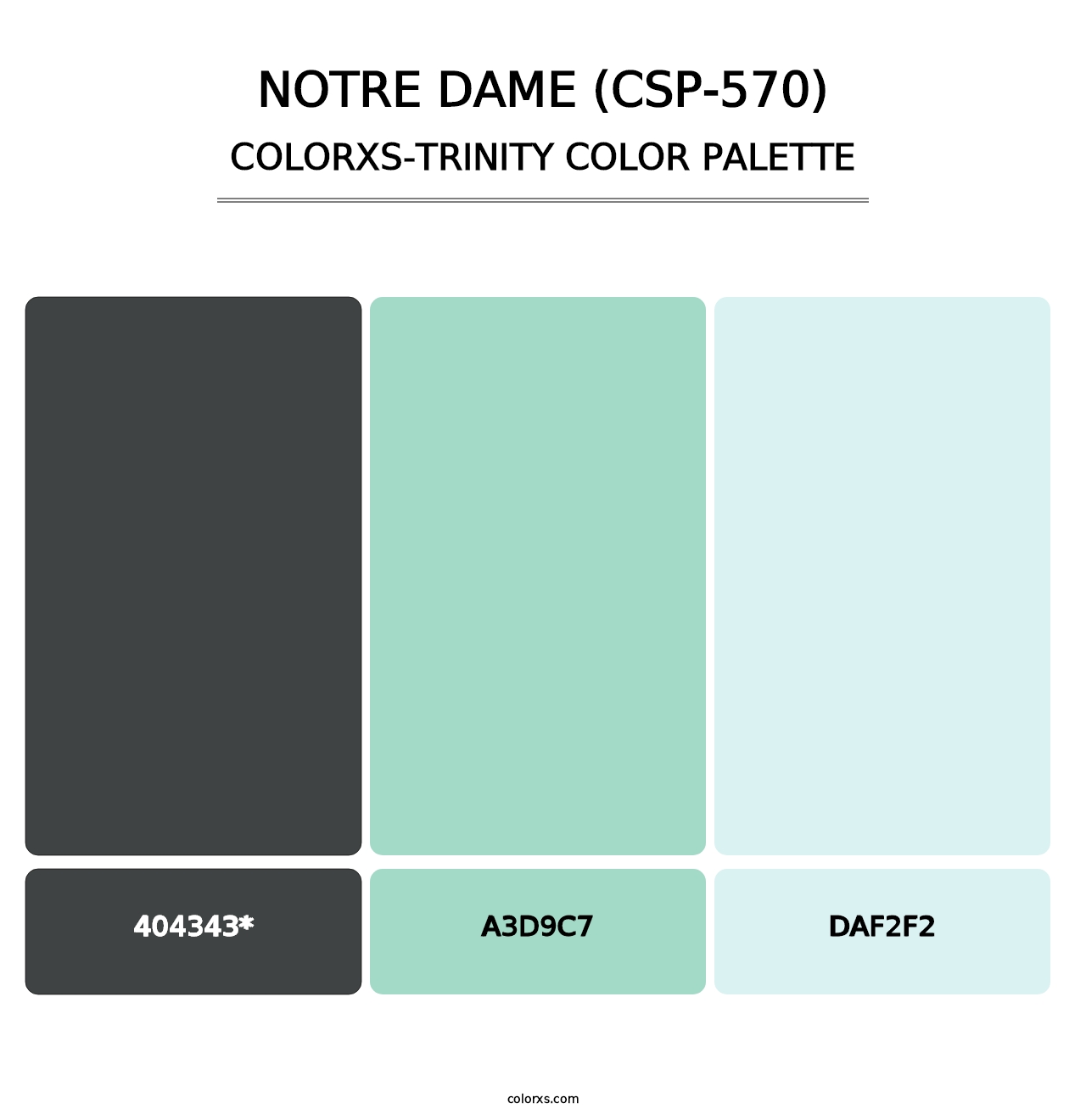 Notre Dame (CSP-570) - Colorxs Trinity Palette