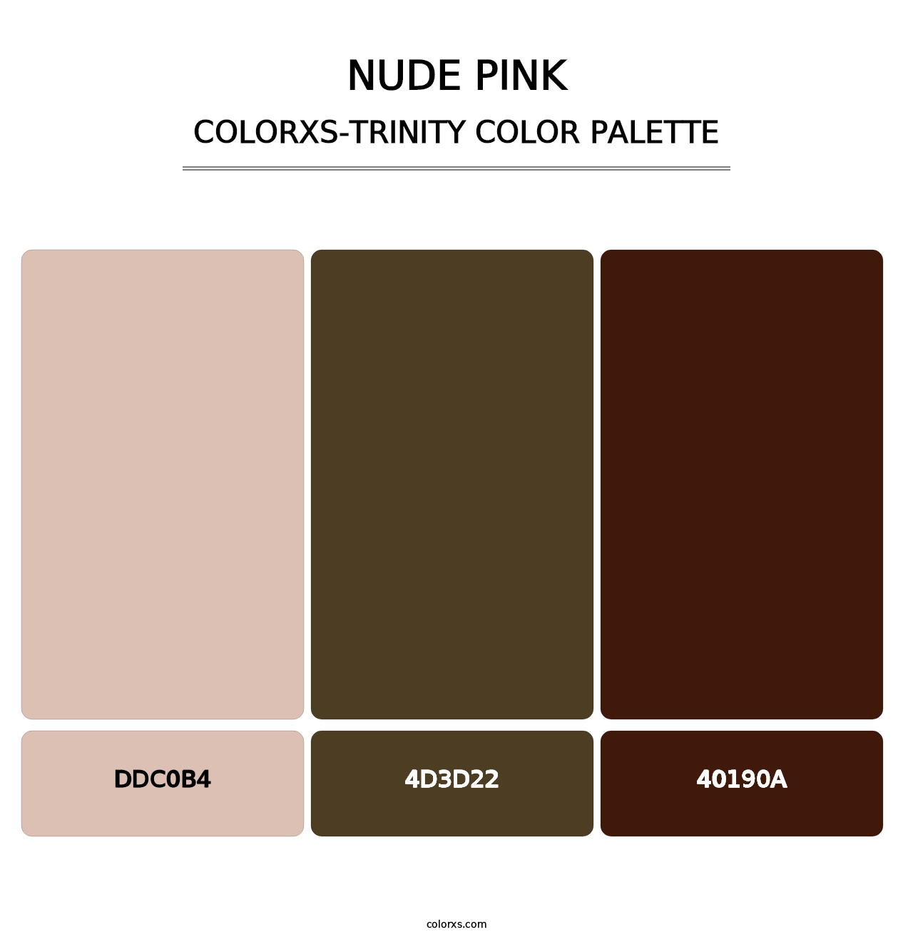 Nude Pink - Colorxs Trinity Palette