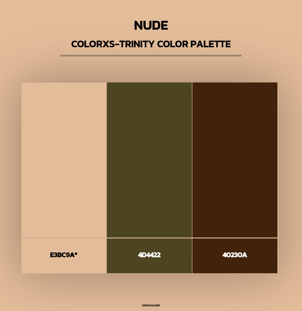 Nude - Colorxs Trinity Palette