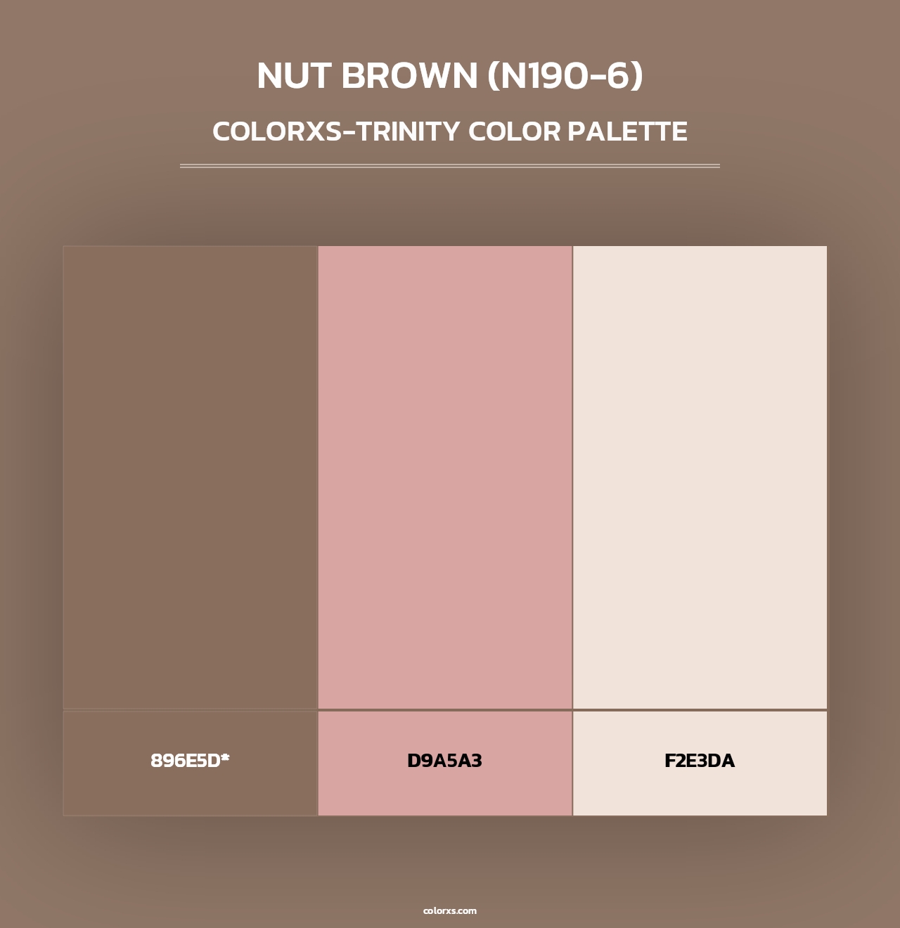 Nut Brown (N190-6) - Colorxs Trinity Palette