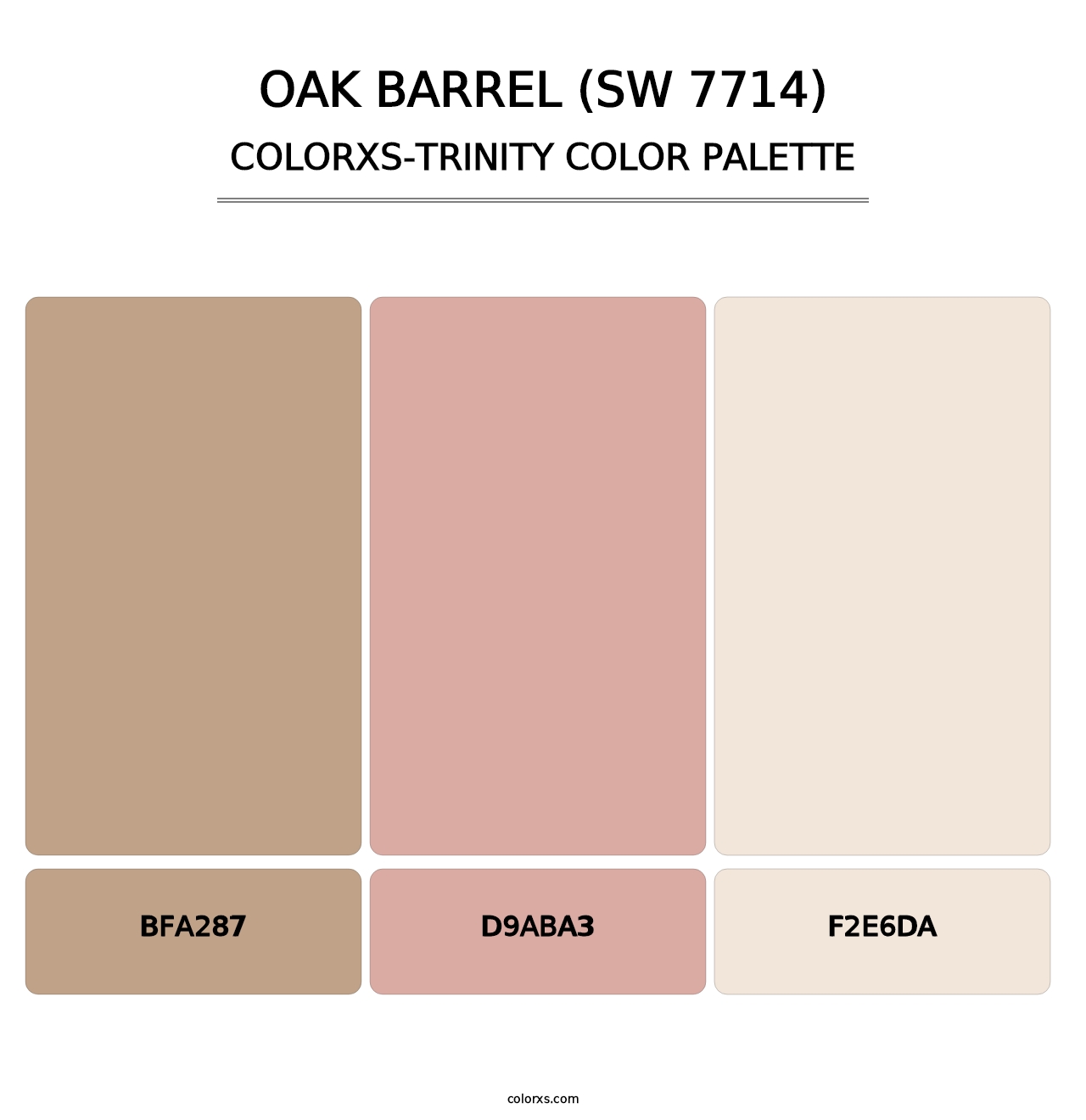Oak Barrel (SW 7714) - Colorxs Trinity Palette