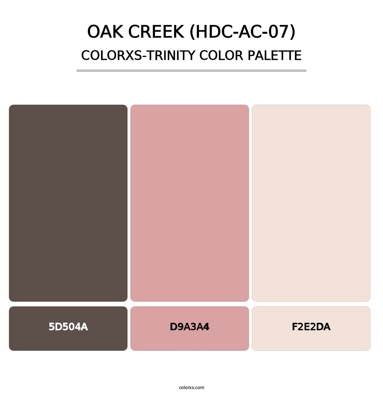 Oak Creek (HDC-AC-07) - Colorxs Trinity Palette