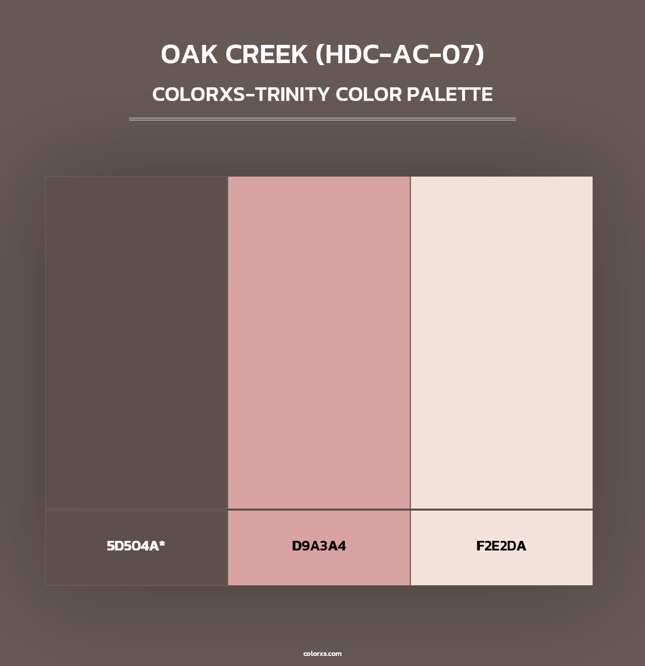 Oak Creek (HDC-AC-07) - Colorxs Trinity Palette