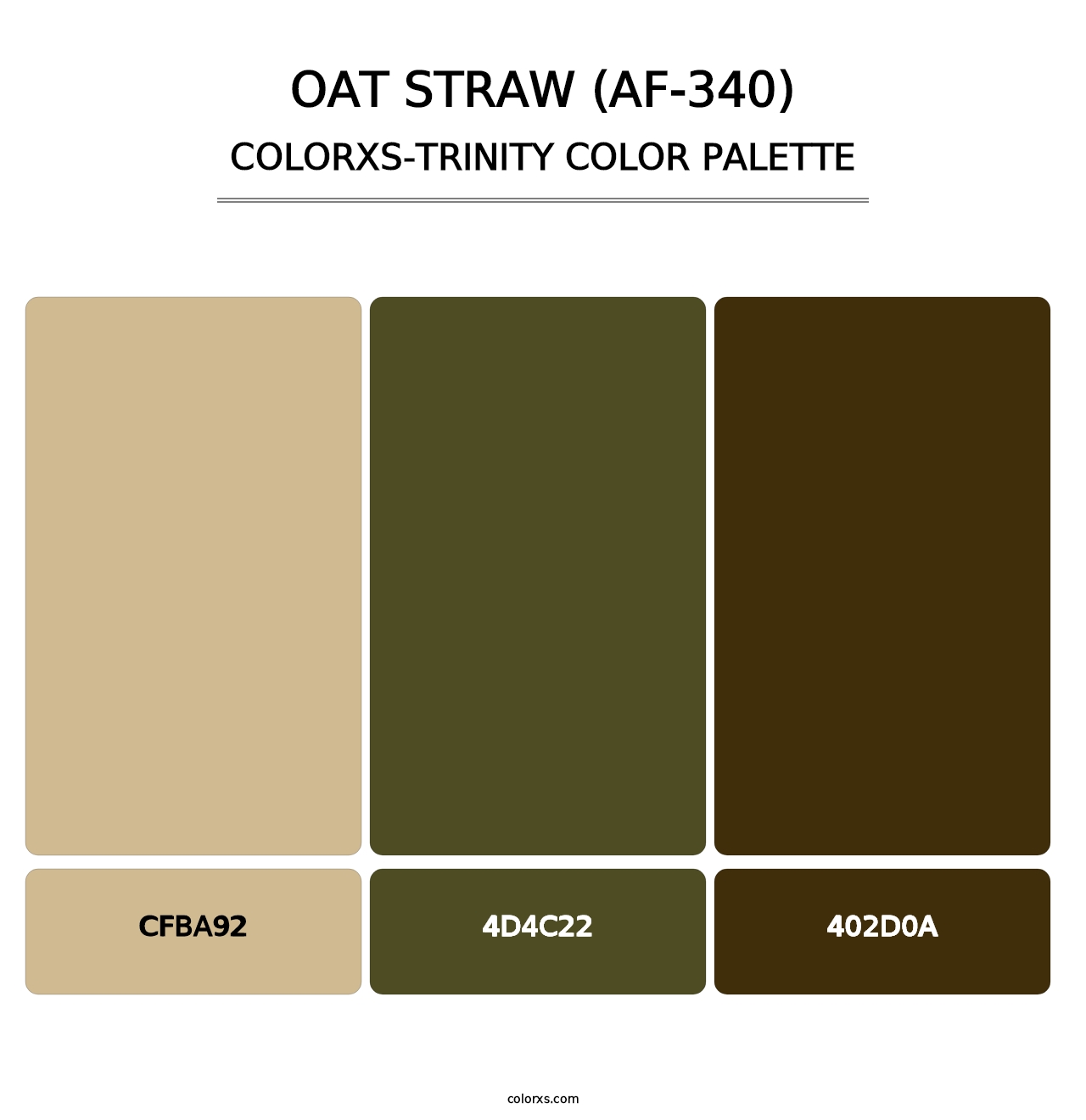Oat Straw (AF-340) - Colorxs Trinity Palette