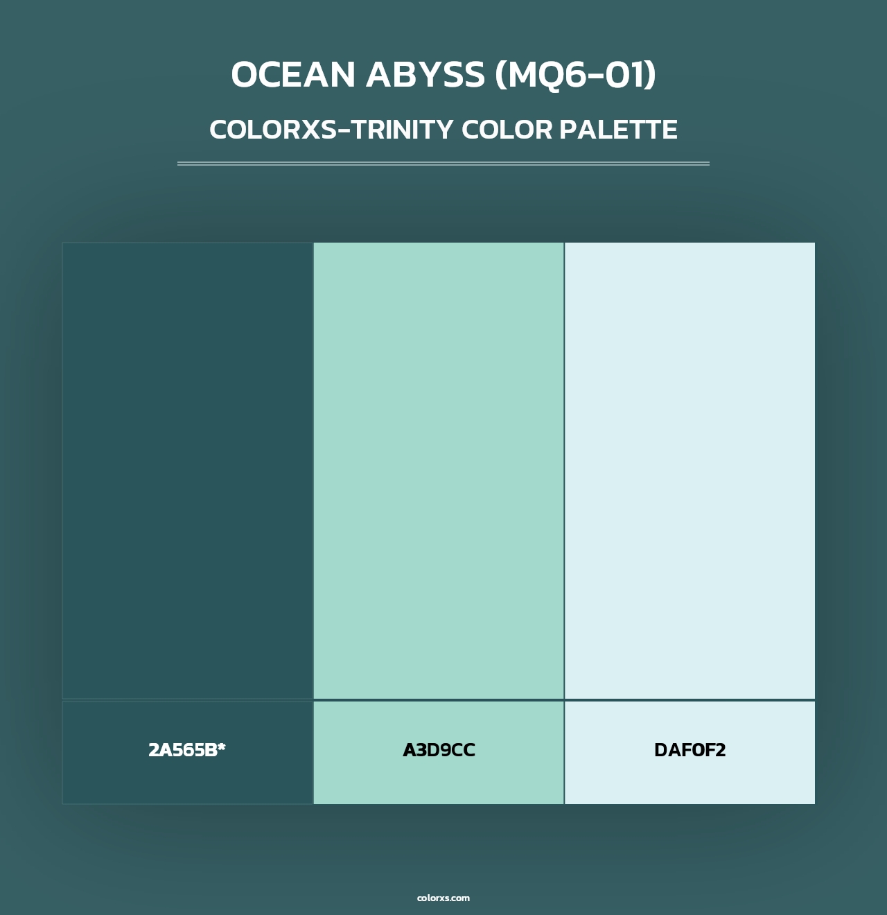Ocean Abyss (MQ6-01) - Colorxs Trinity Palette