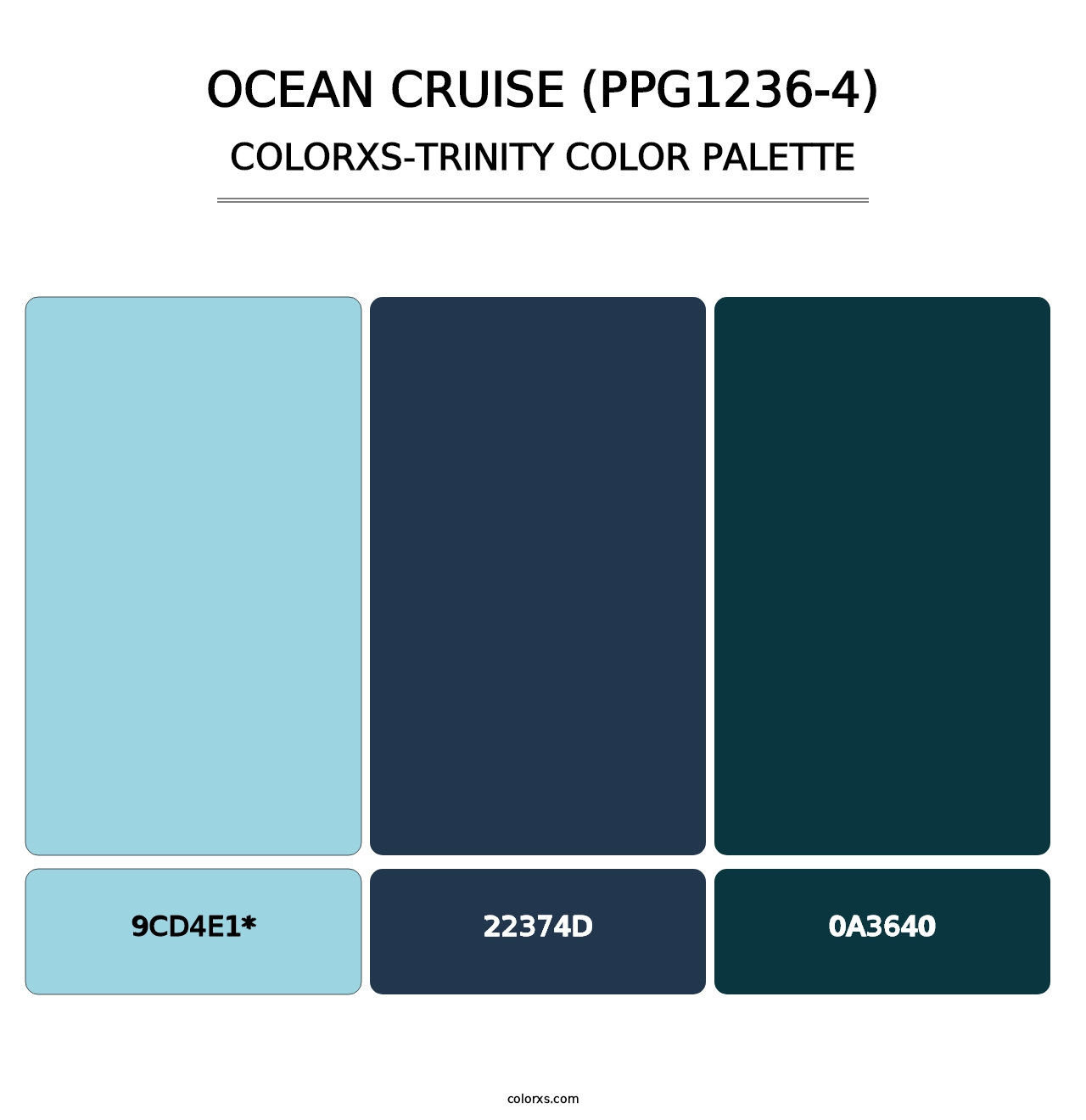 Ocean Cruise (PPG1236-4) - Colorxs Trinity Palette