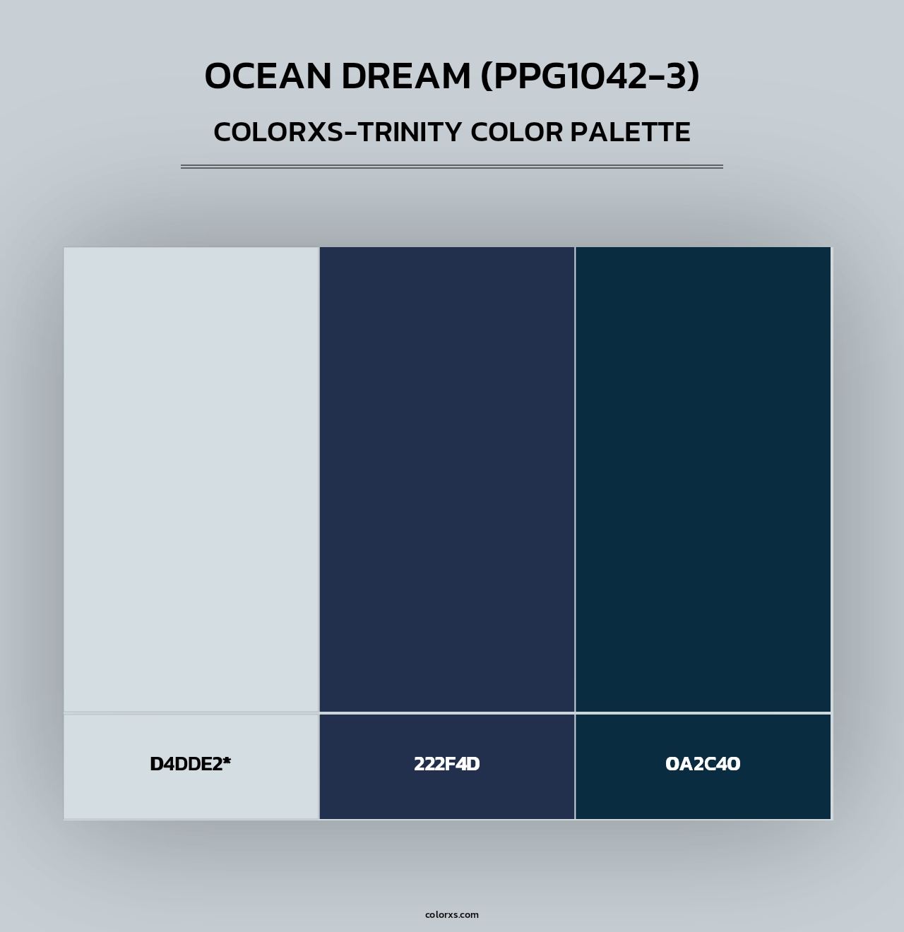 Ocean Dream (PPG1042-3) - Colorxs Trinity Palette
