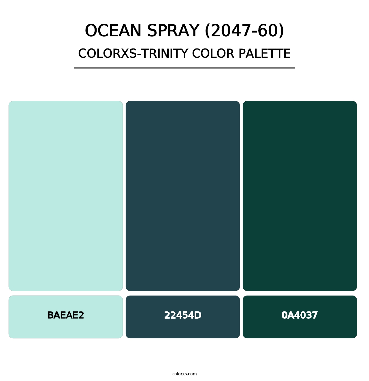 Ocean Spray (2047-60) - Colorxs Trinity Palette