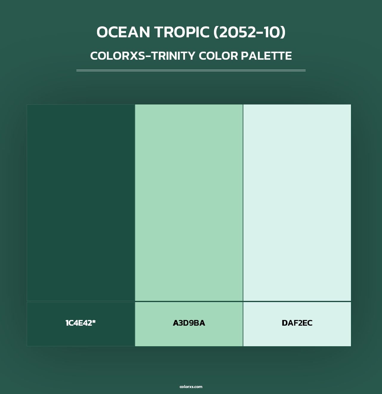 Ocean Tropic (2052-10) - Colorxs Trinity Palette