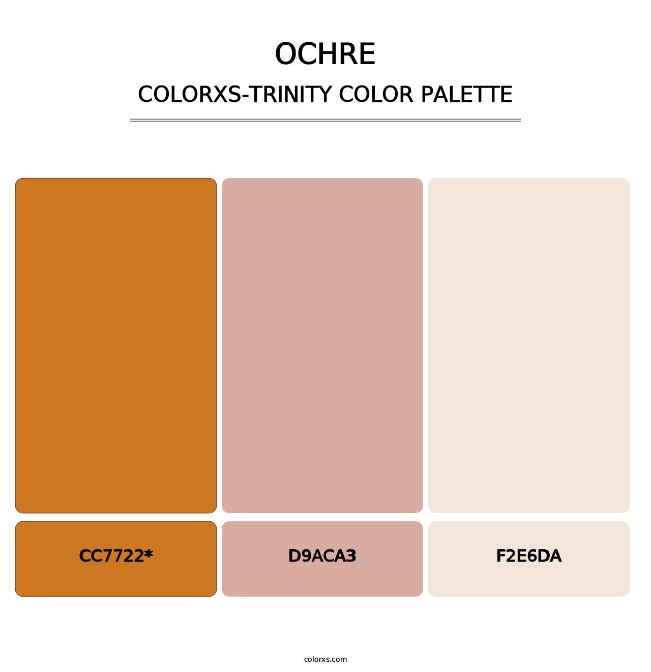 Ochre - Colorxs Trinity Palette