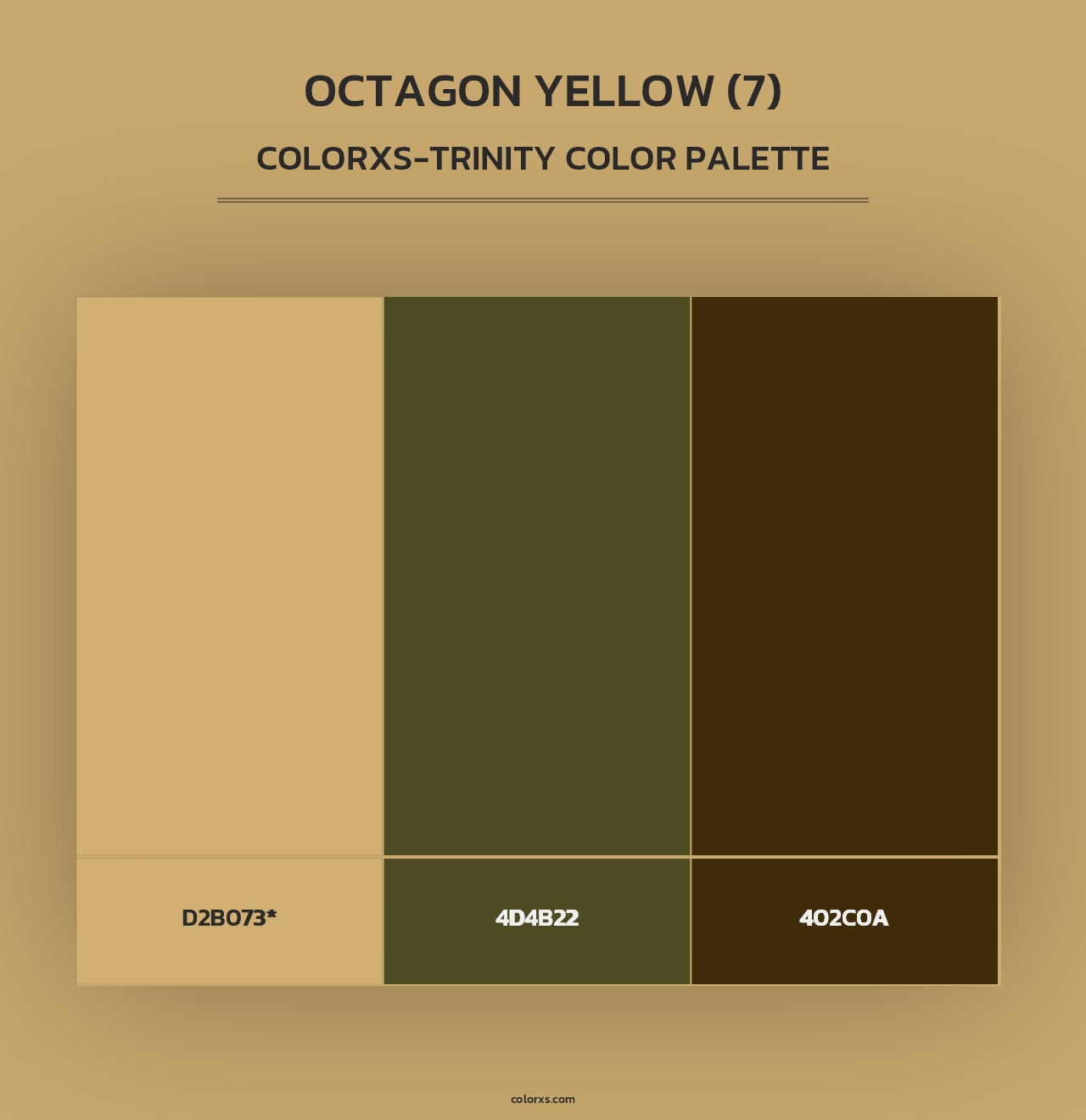 Octagon Yellow (7) - Colorxs Trinity Palette