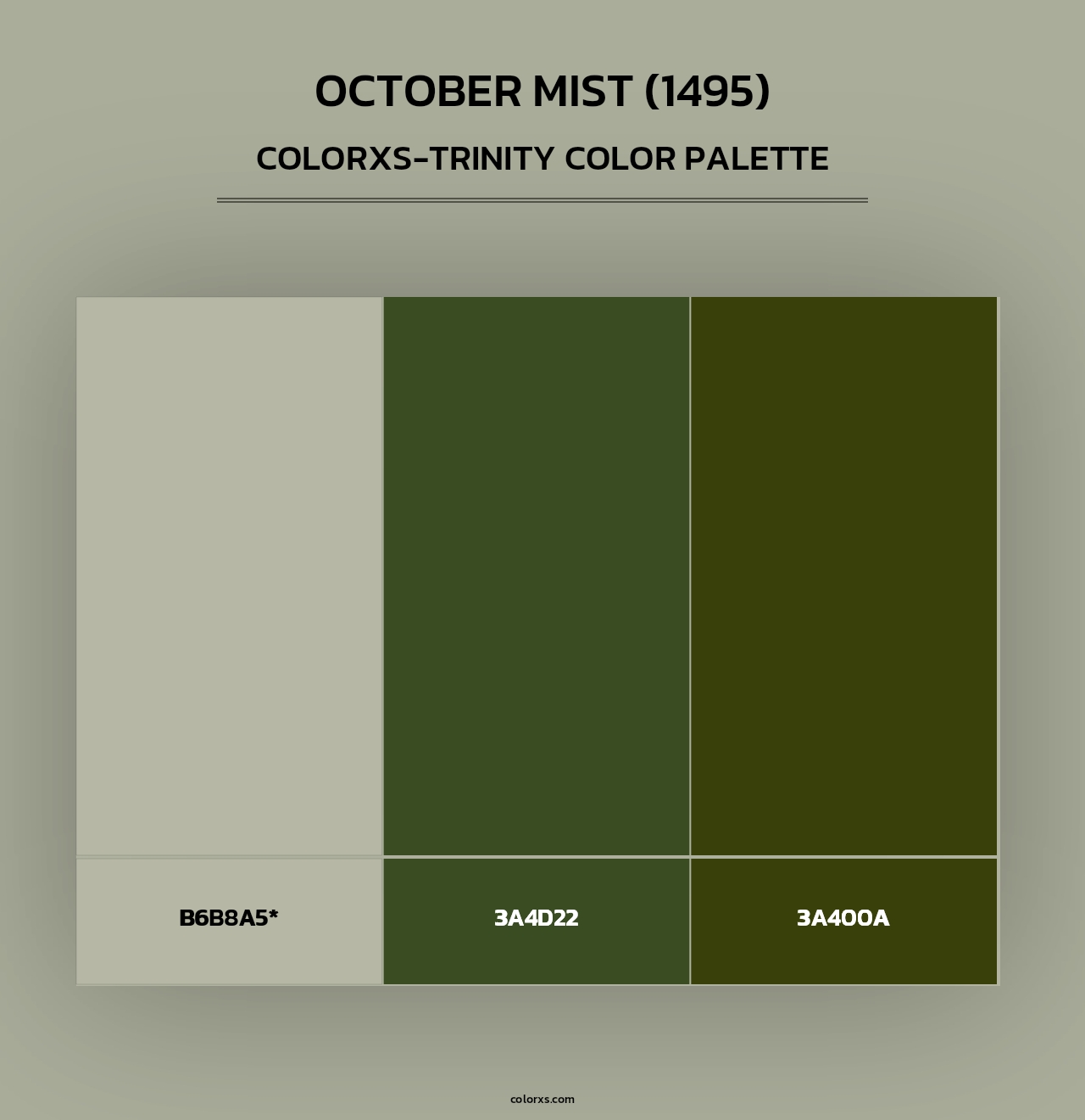 October Mist (1495) - Colorxs Trinity Palette