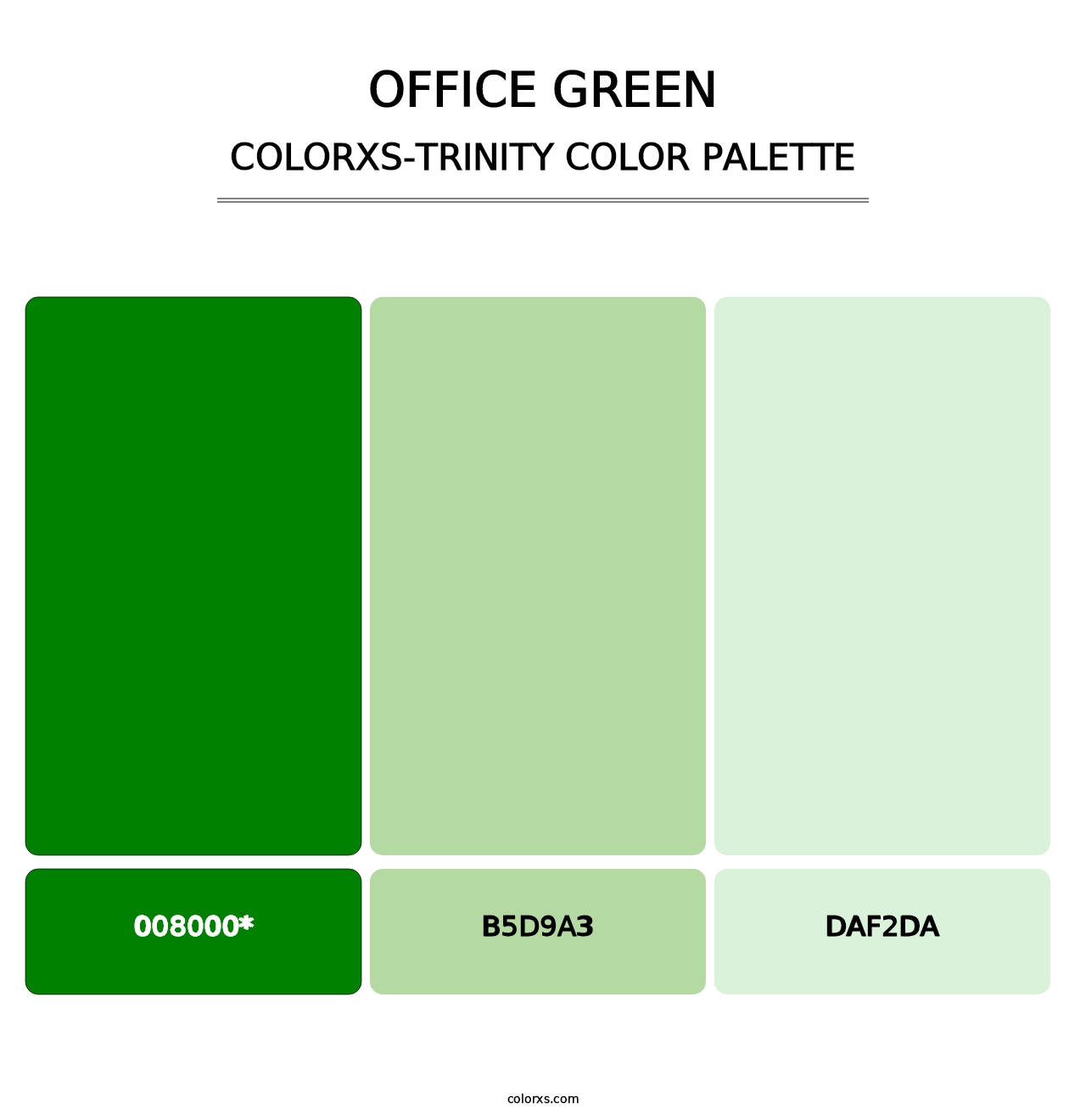 Office Green - Colorxs Trinity Palette