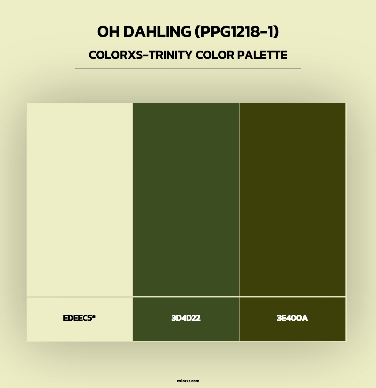 Oh Dahling (PPG1218-1) - Colorxs Trinity Palette