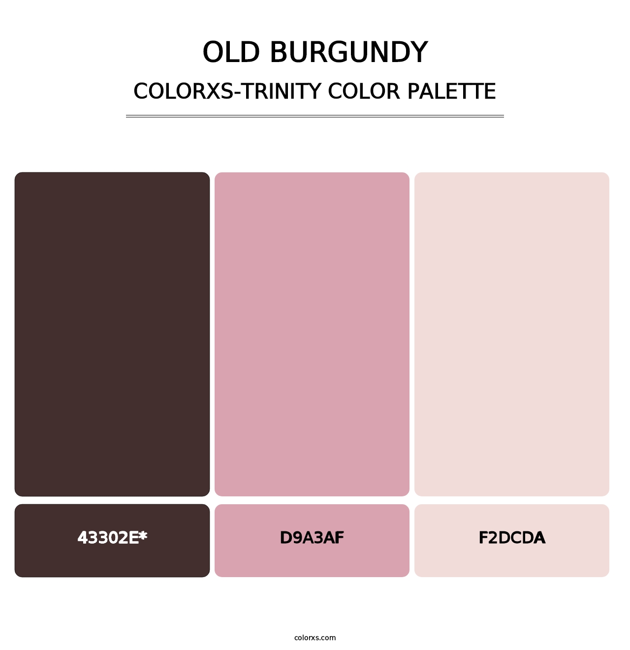 Old Burgundy - Colorxs Trinity Palette