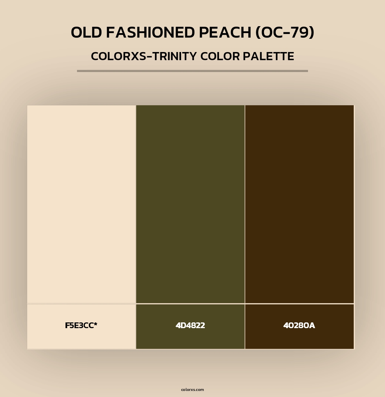Old Fashioned Peach (OC-79) - Colorxs Trinity Palette