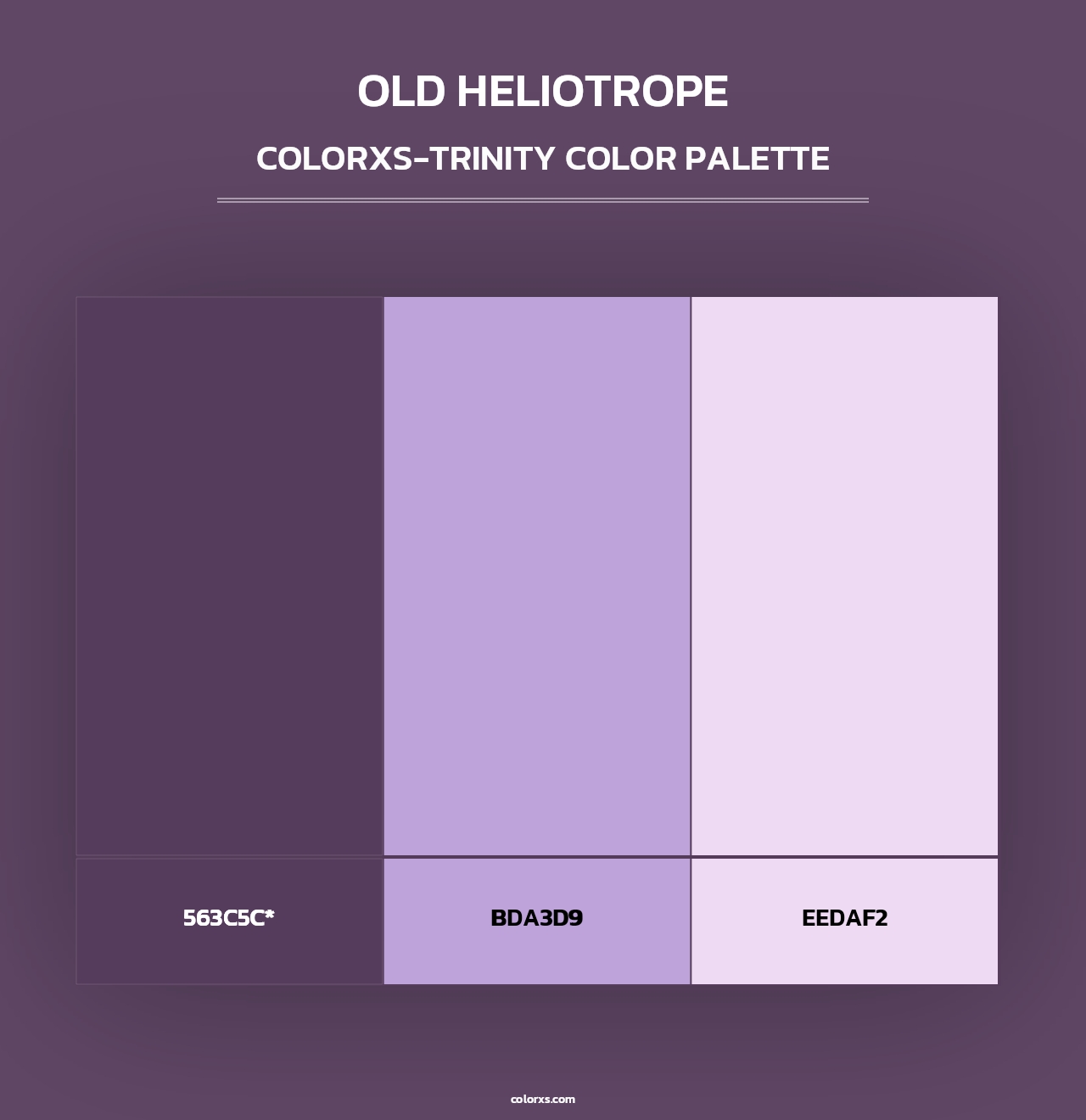 Old Heliotrope - Colorxs Trinity Palette