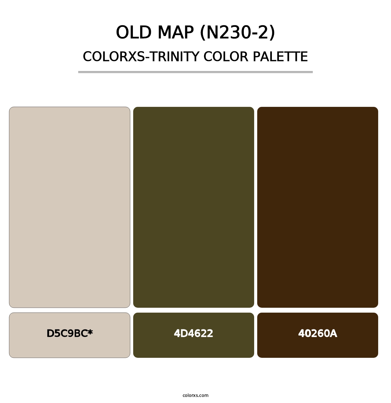 Old Map (N230-2) - Colorxs Trinity Palette