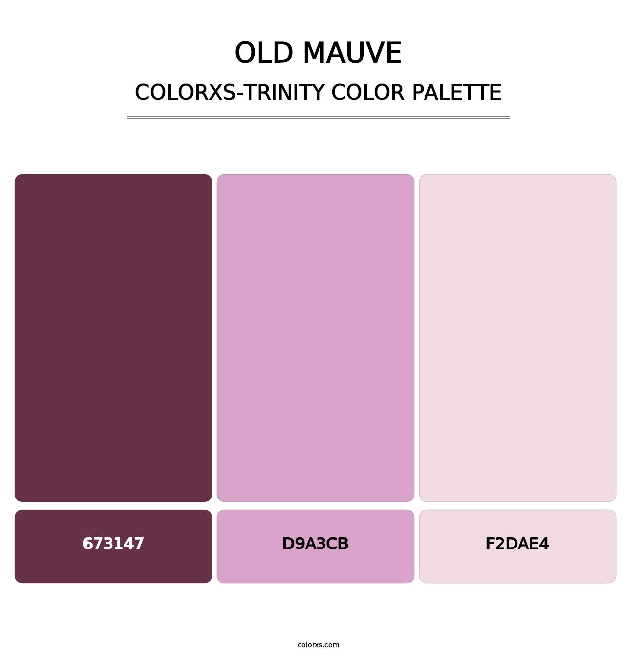 Old Mauve - Colorxs Trinity Palette