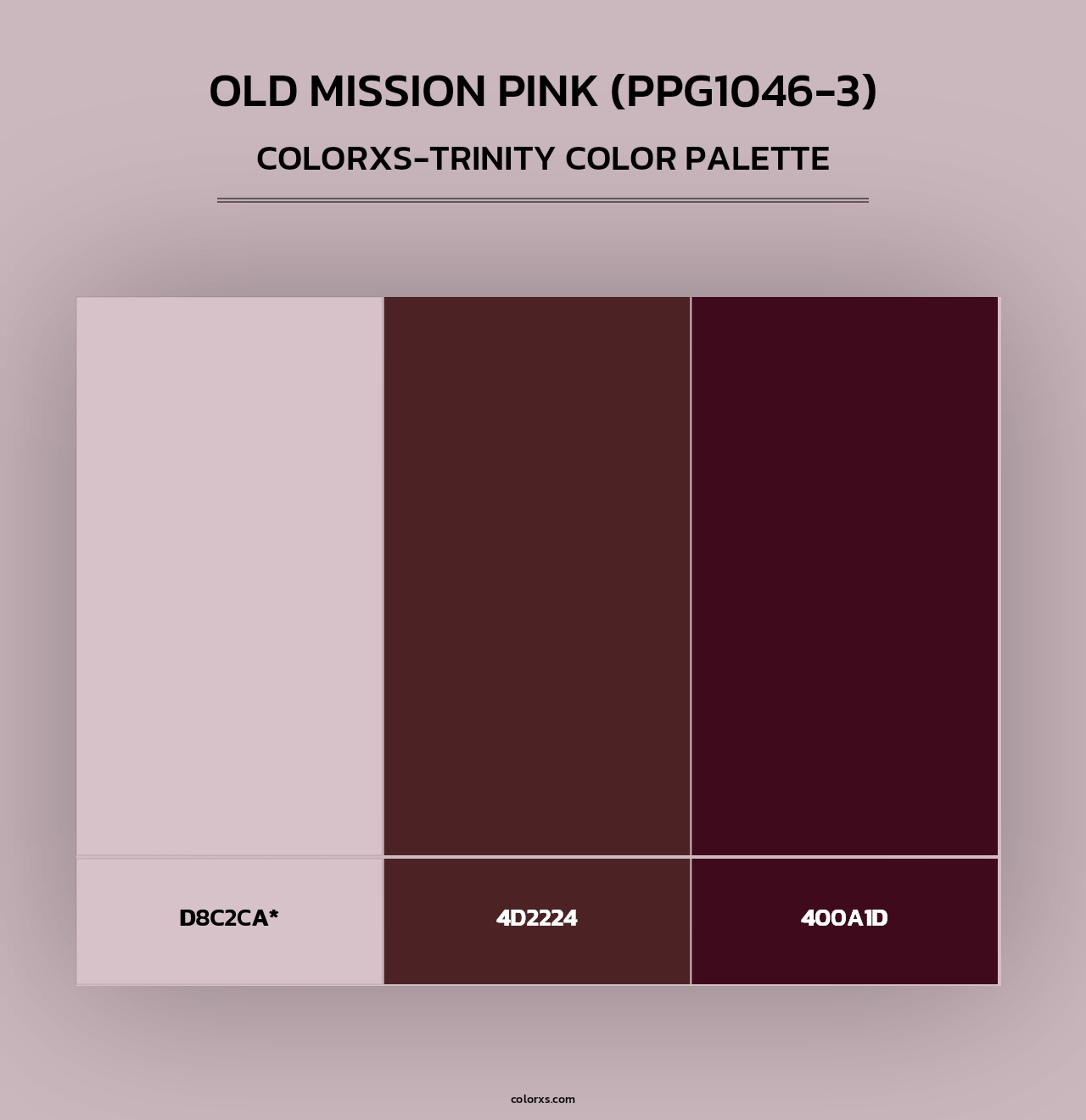 Old Mission Pink (PPG1046-3) - Colorxs Trinity Palette
