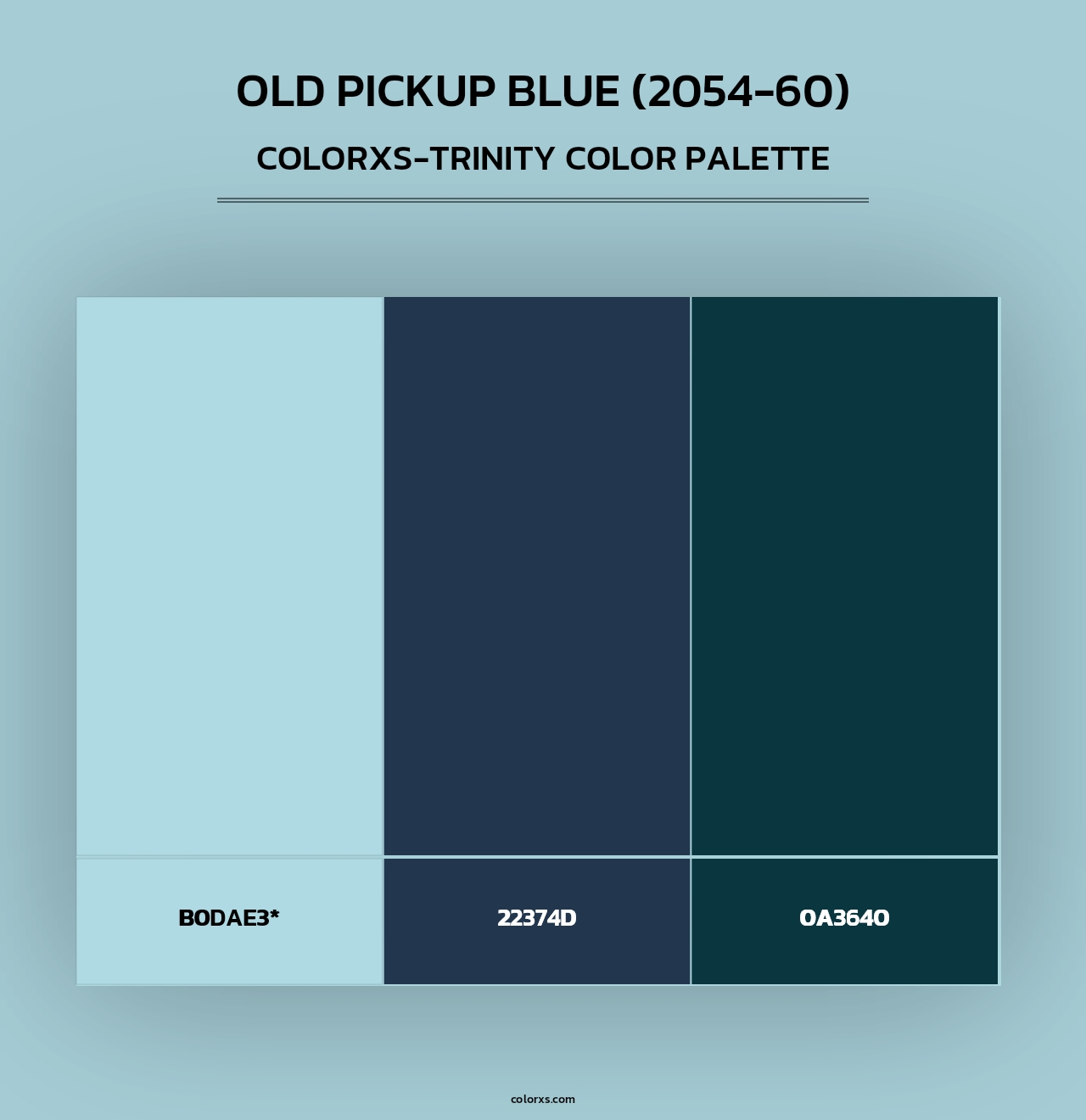 Old Pickup Blue (2054-60) - Colorxs Trinity Palette