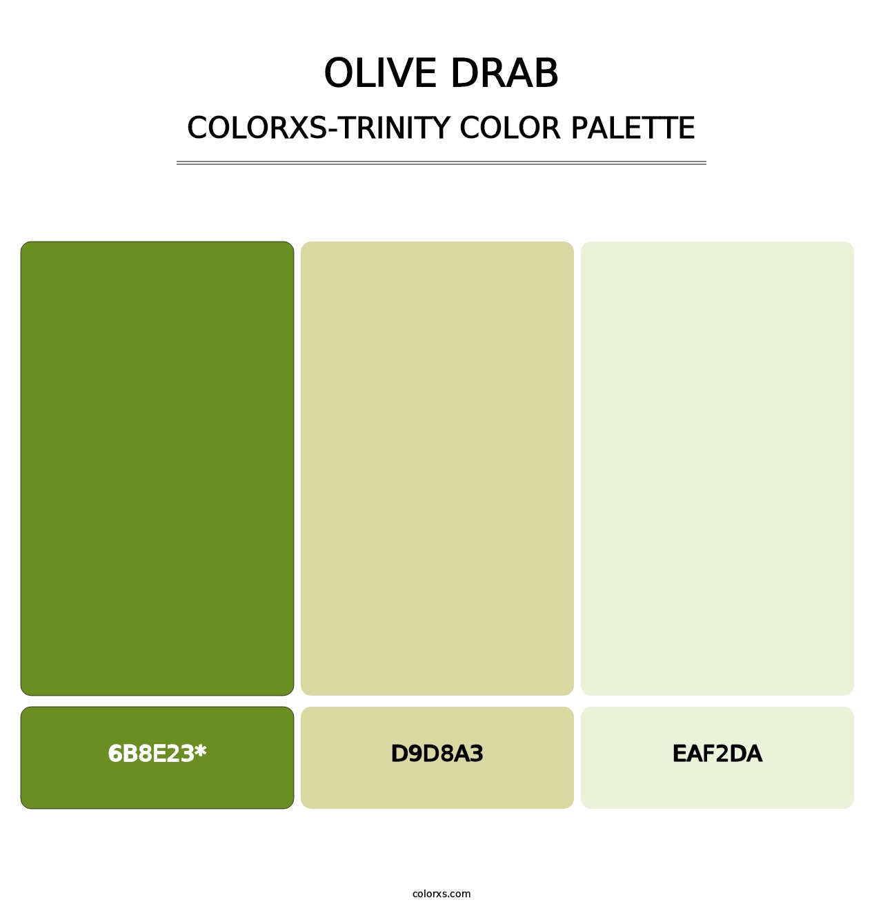 Olive Drab - Colorxs Trinity Palette