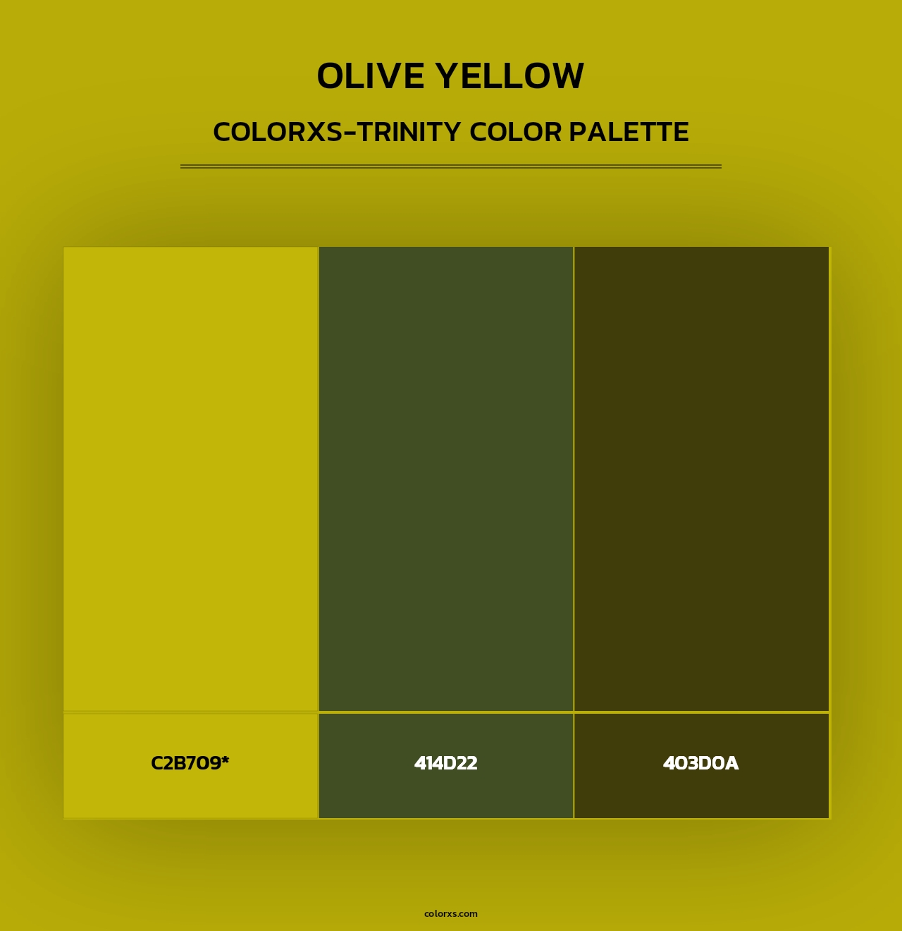 Olive Yellow - Colorxs Trinity Palette