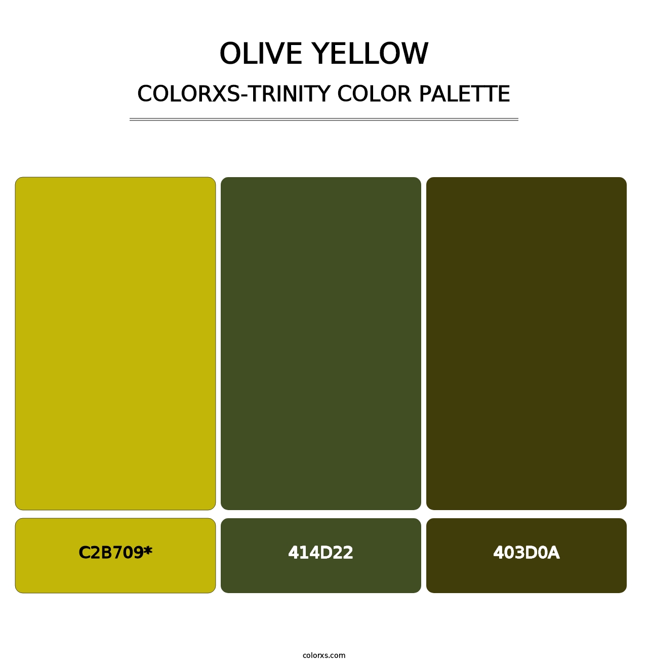 Olive Yellow - Colorxs Trinity Palette