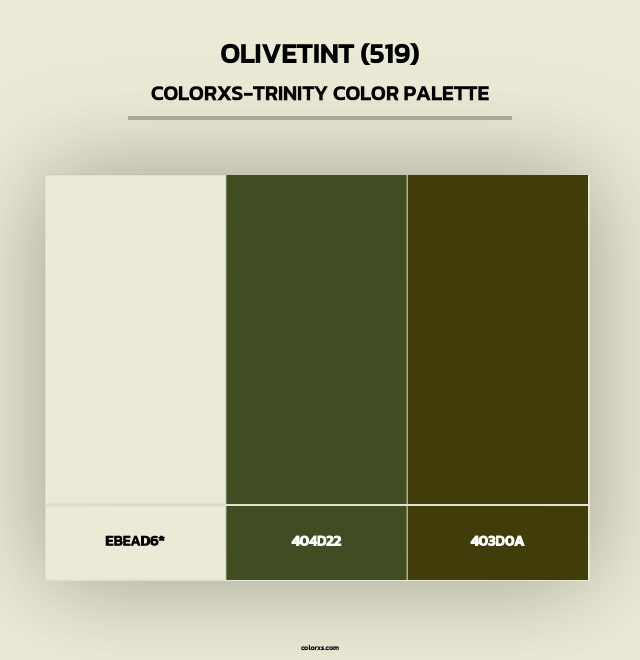 Olivetint (519) - Colorxs Trinity Palette