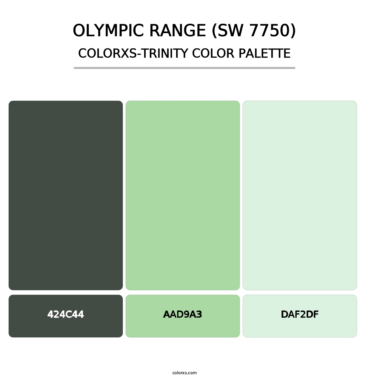 Olympic Range (SW 7750) - Colorxs Trinity Palette