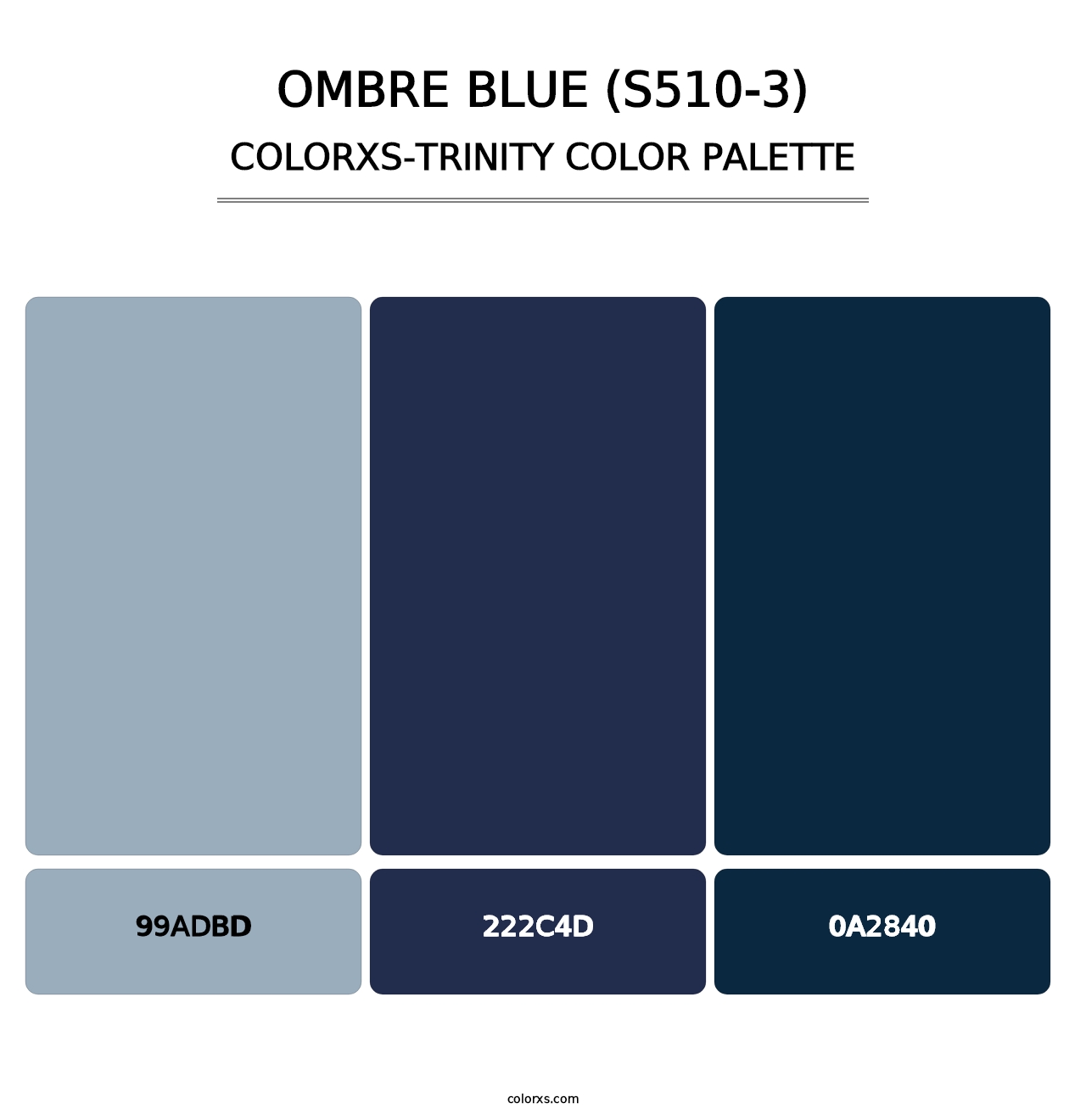 Ombre Blue (S510-3) - Colorxs Trinity Palette