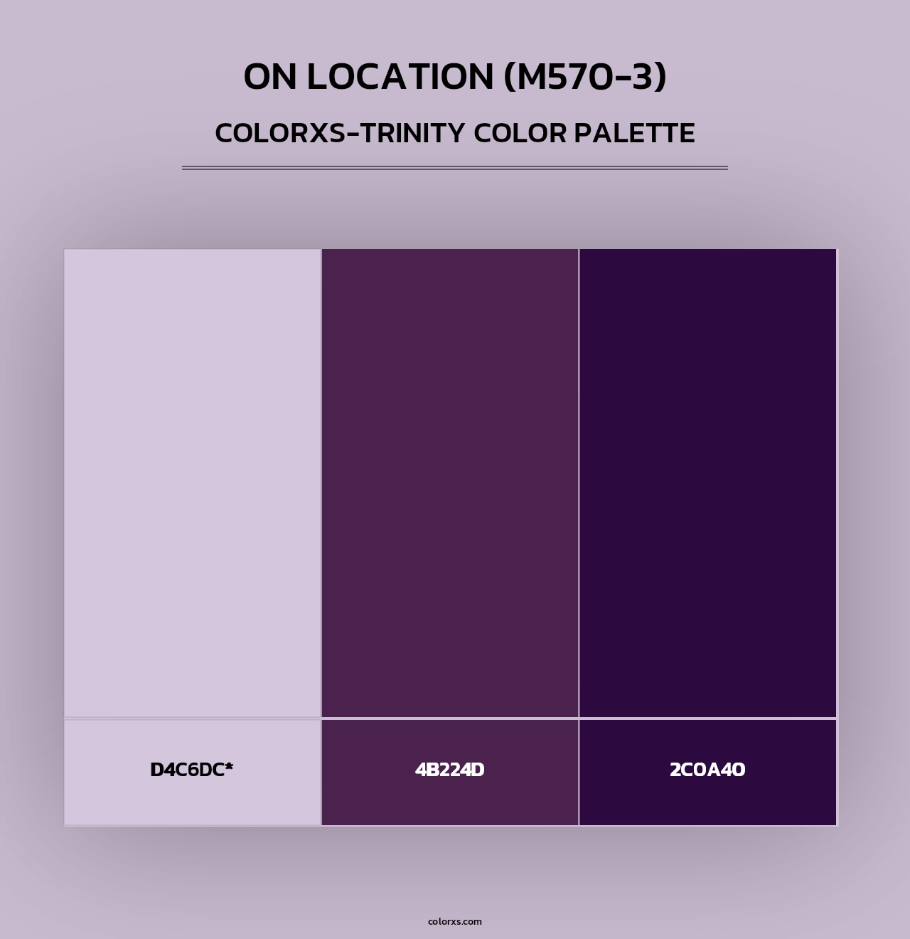On Location (M570-3) - Colorxs Trinity Palette