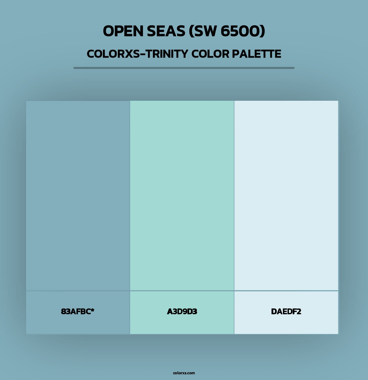 Open Seas (SW 6500) - Colorxs Trinity Palette