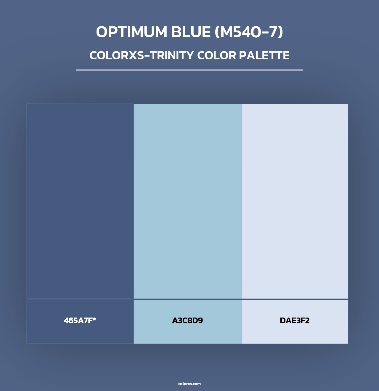 Optimum Blue (M540-7) - Colorxs Trinity Palette