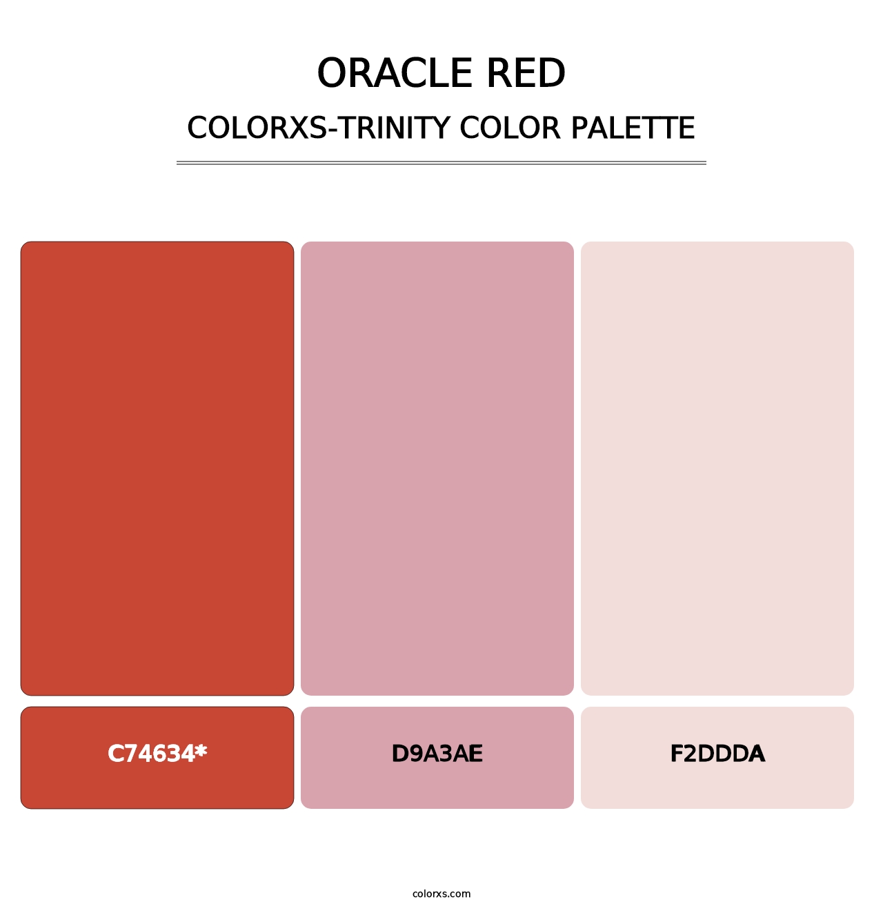 Oracle Red - Colorxs Trinity Palette