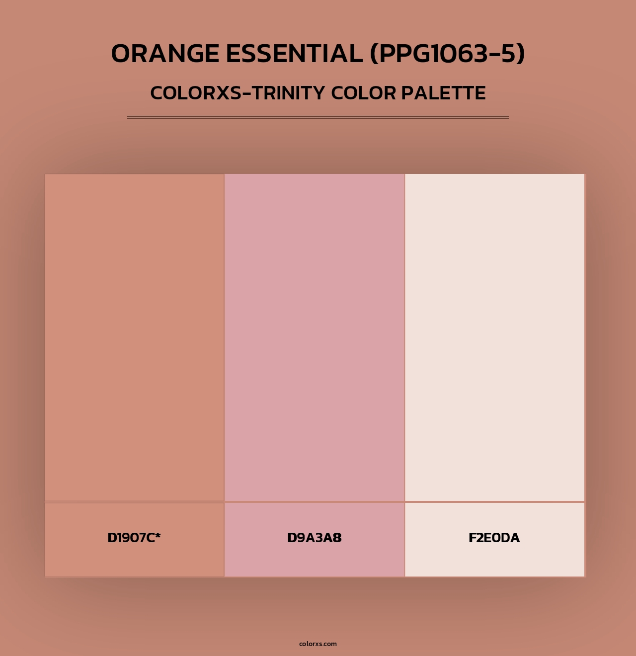 Orange Essential (PPG1063-5) - Colorxs Trinity Palette
