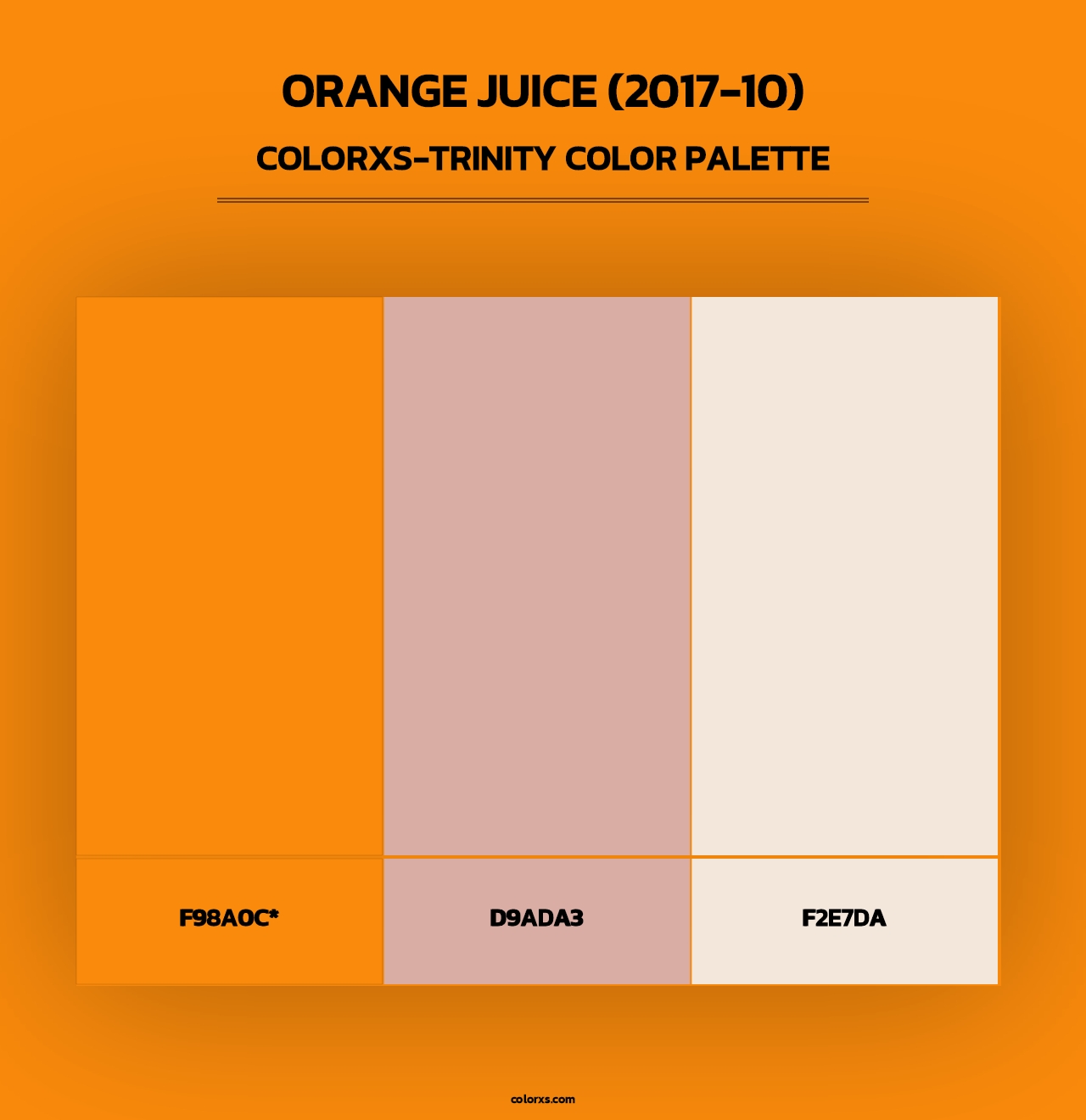 Orange Juice (2017-10) - Colorxs Trinity Palette