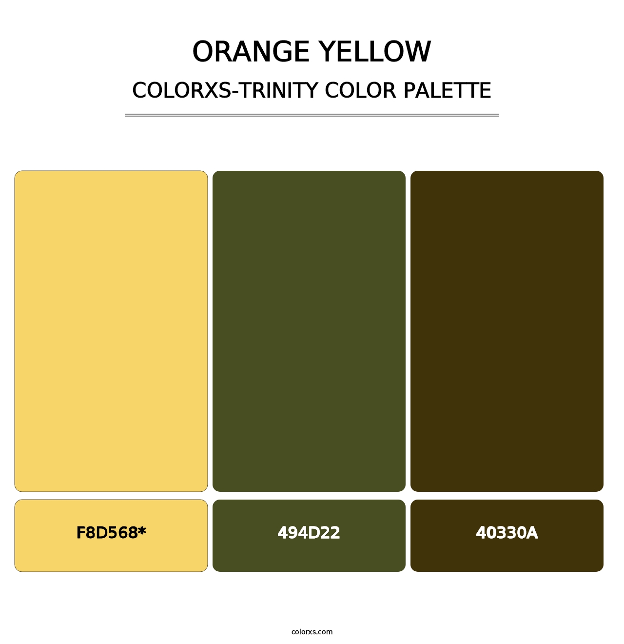 Orange Yellow - Colorxs Trinity Palette