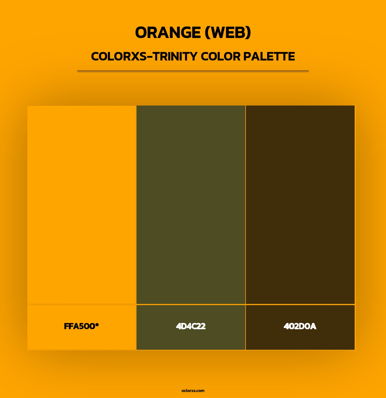 Orange (Web) - Colorxs Trinity Palette