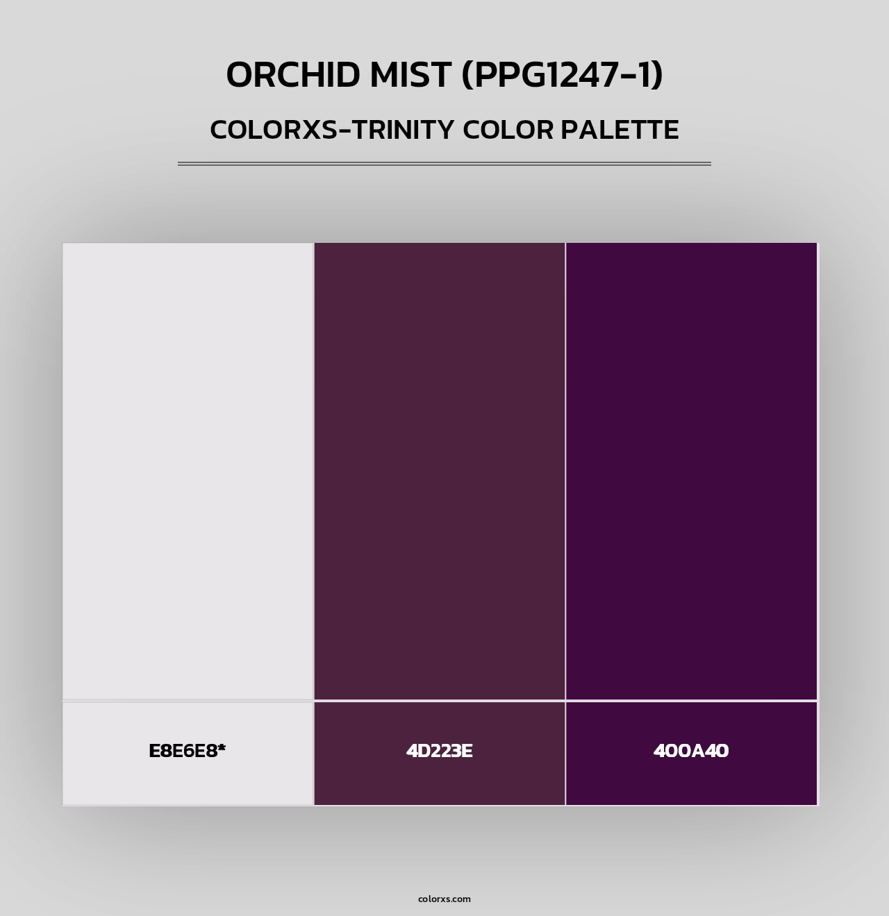 Orchid Mist (PPG1247-1) - Colorxs Trinity Palette