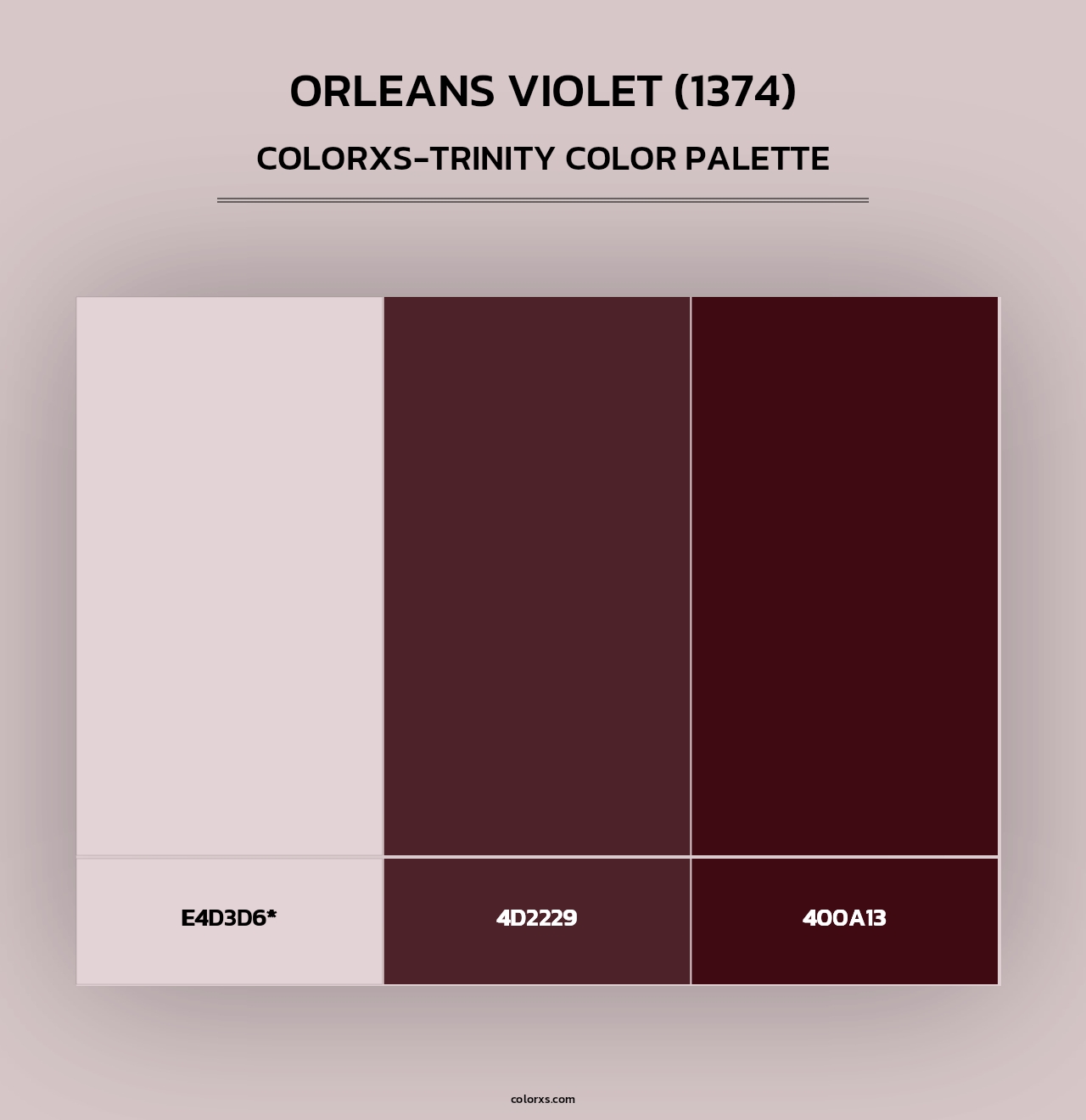 Orleans Violet (1374) - Colorxs Trinity Palette