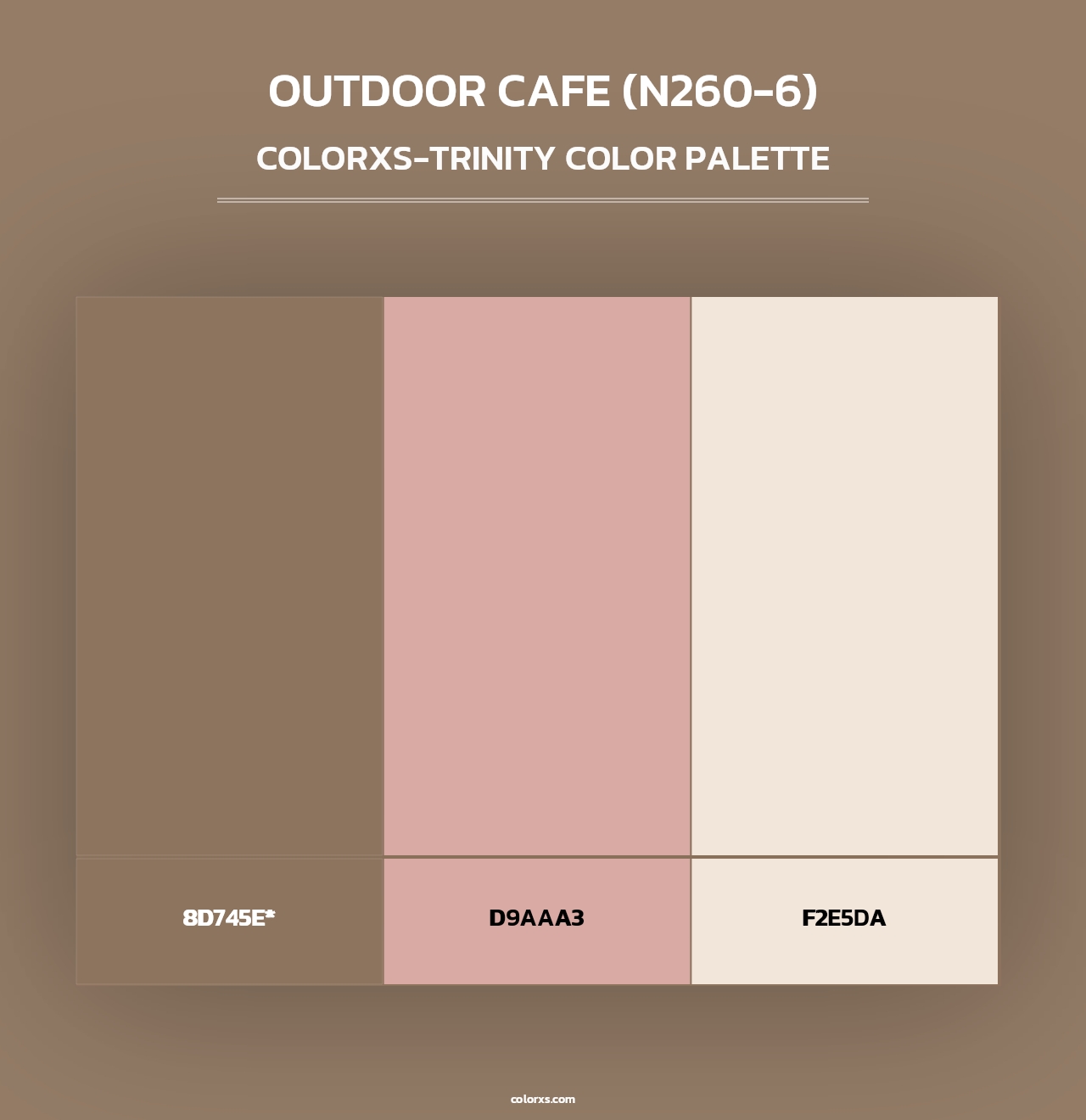 Outdoor Cafe (N260-6) - Colorxs Trinity Palette